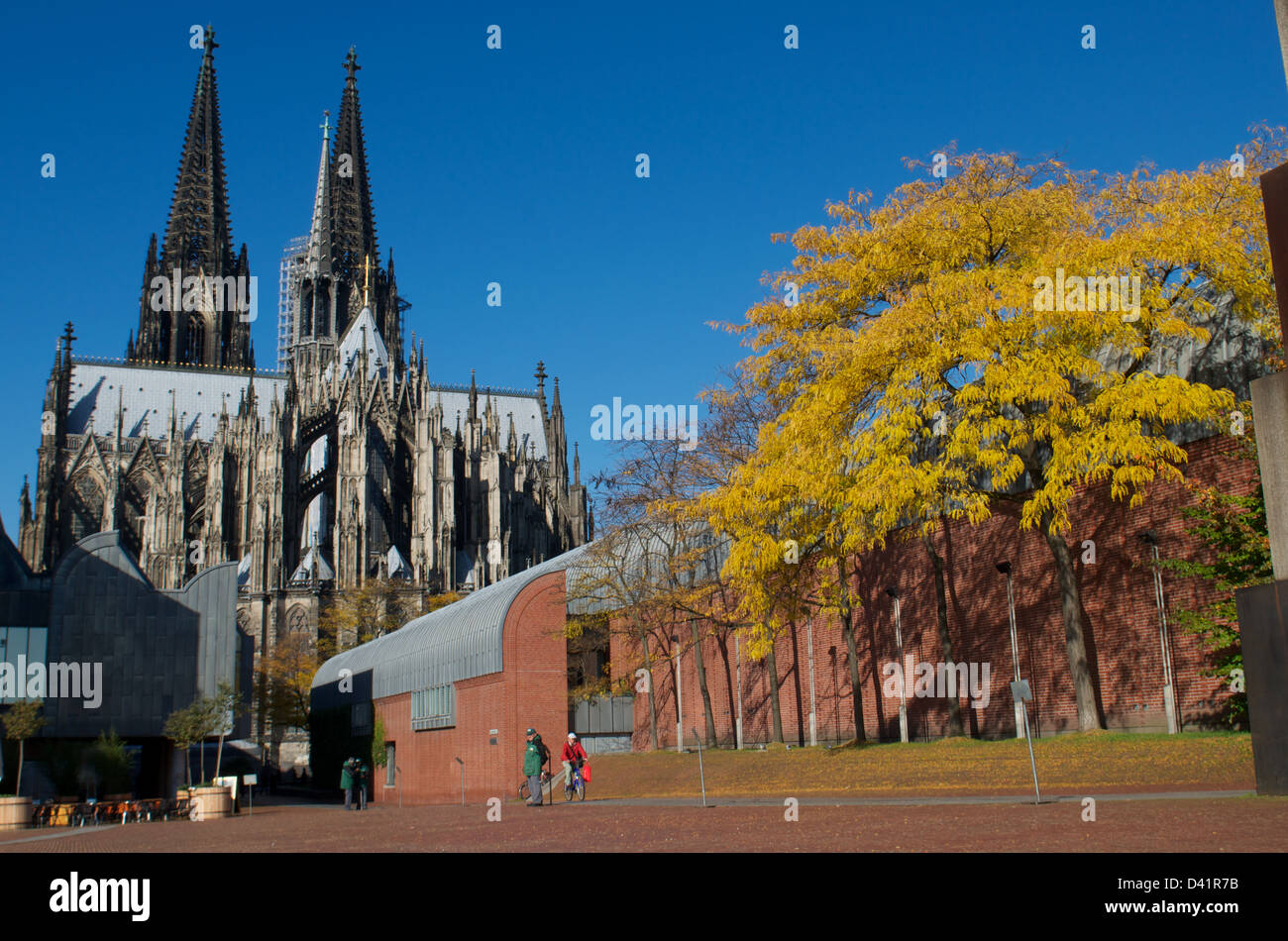 Cologne Cathedral in Germany on a beautiful autumns day Stock Photo