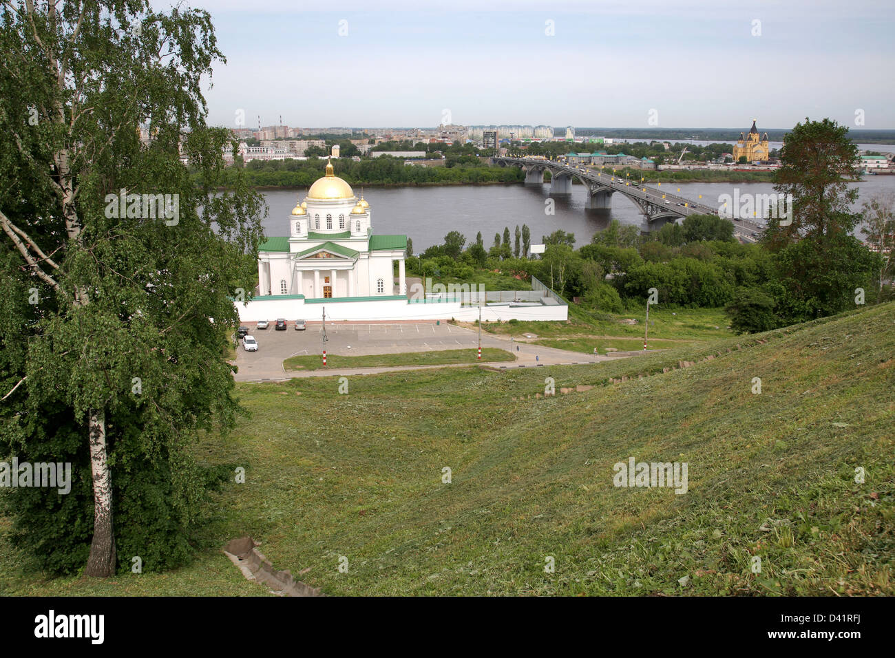 Spring view of Annunciation Monastery Nizhny Novgorod Russia Stock Photo