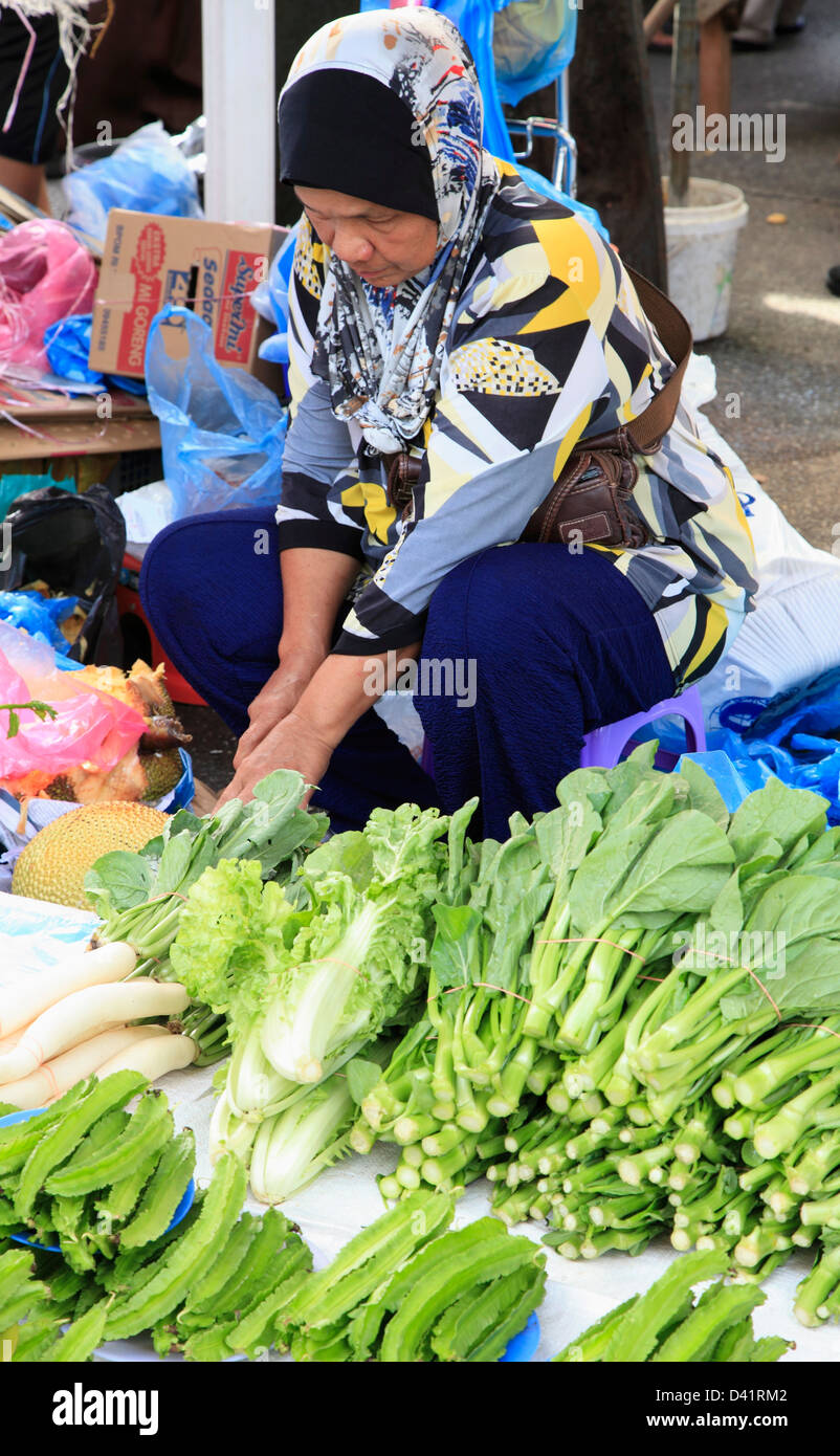 Brunei, Bandar Seri Begawan, Tamu Kianggeh, market, Stock Photo