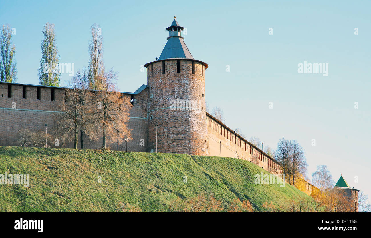 Tainitzkaya tower of Nizhny Novgorod Kremlin in Russia Stock Photo