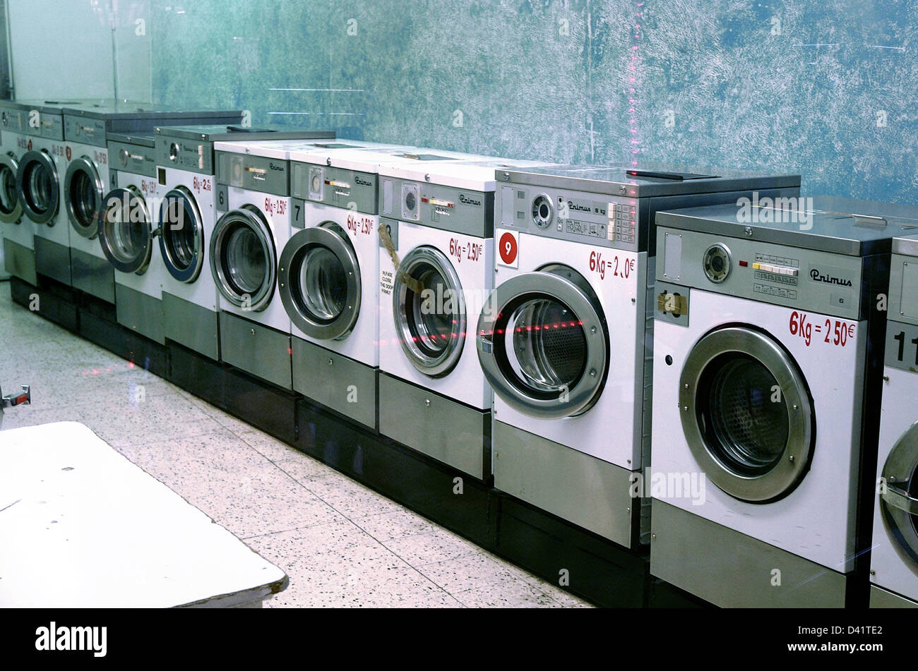 launderette in Vence, France Stock Photo
