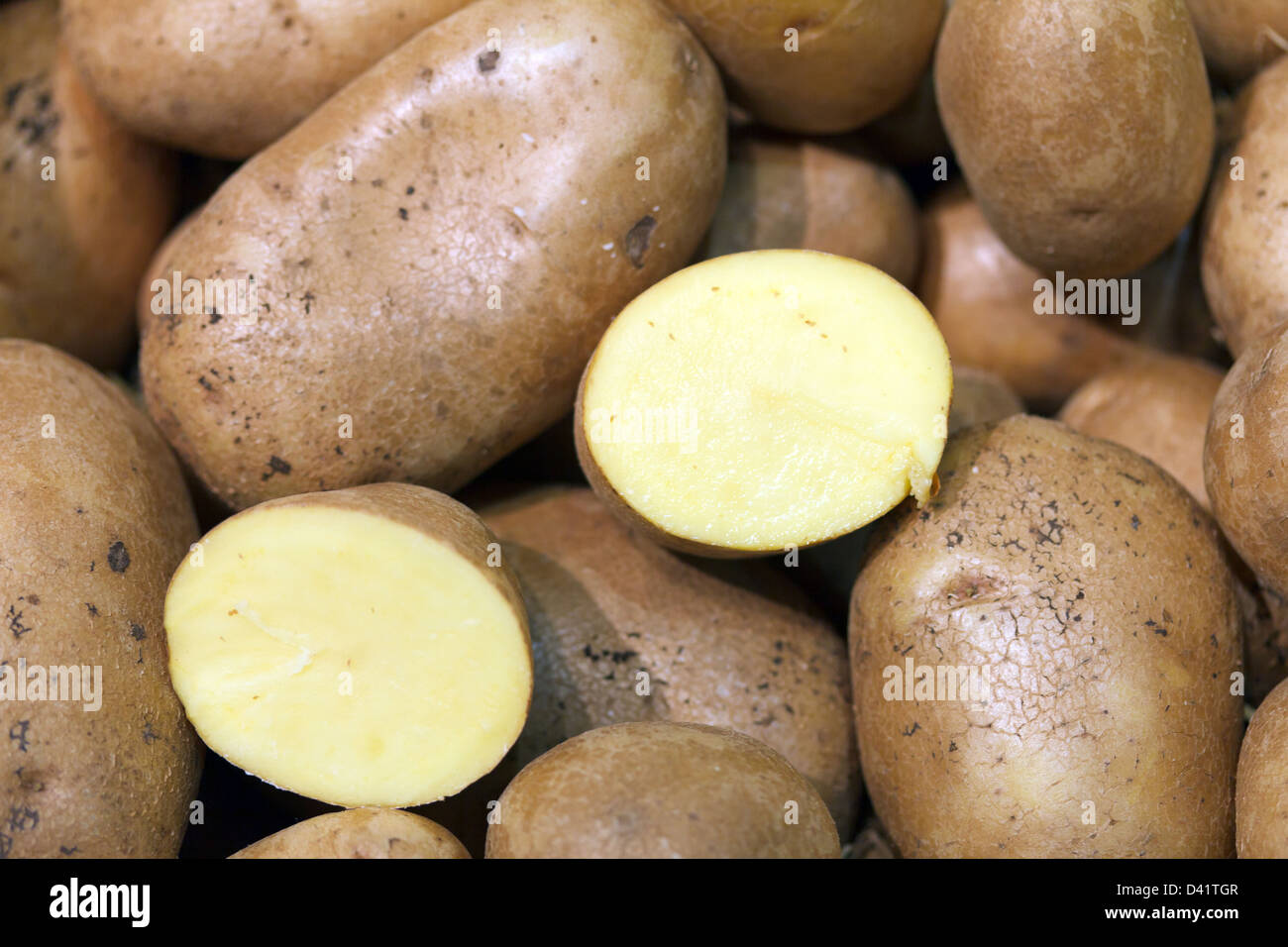 Berlin, Germany, Jelly potatoes on the Green Week Stock Photo