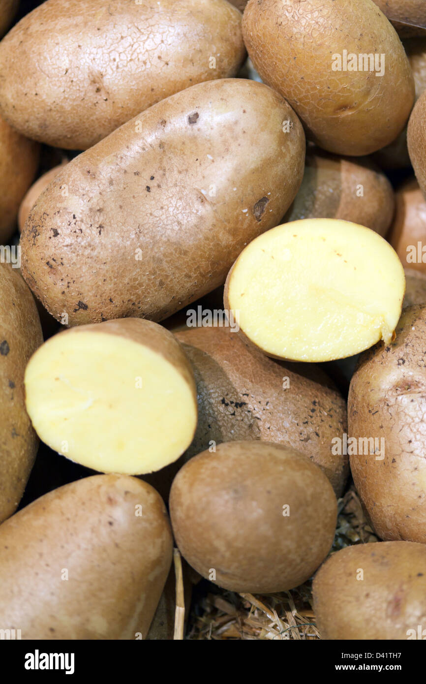 Berlin, Germany, Jelly potatoes on the Green Week Stock Photo