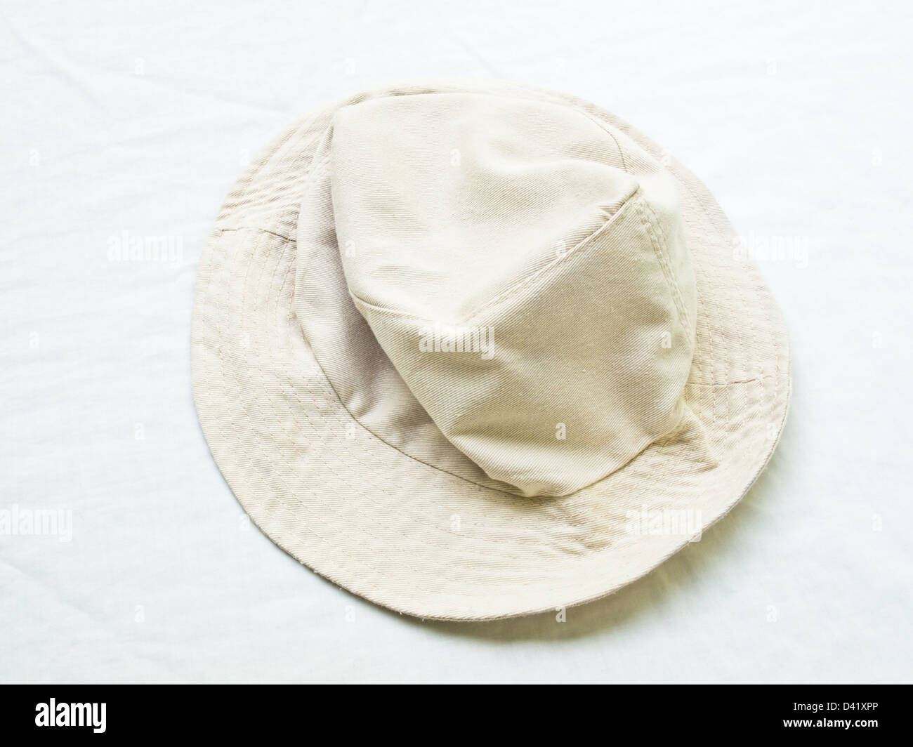 A light brown hat isolated on white background Stock Photo Alamy