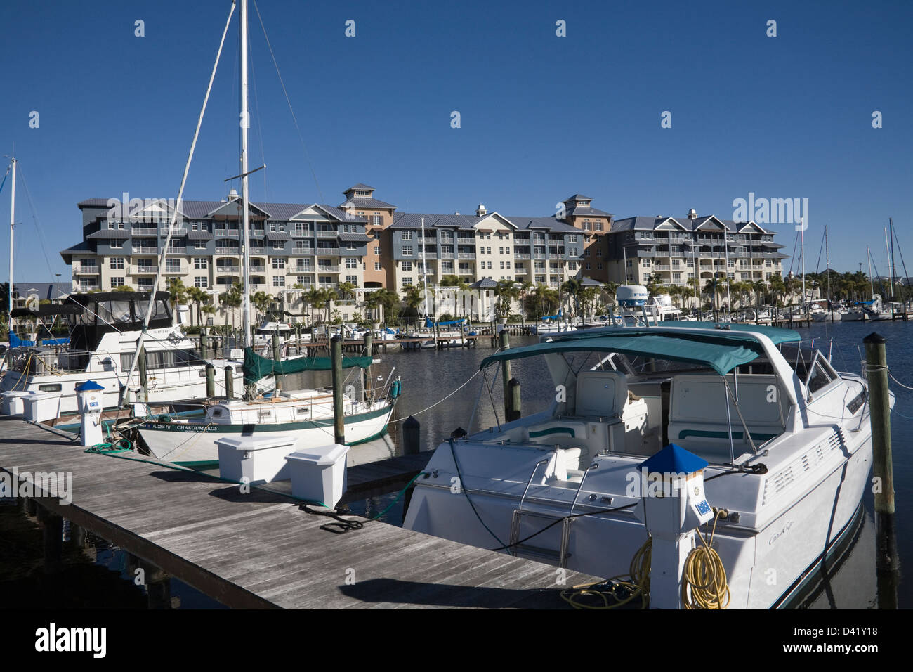 Ruskin Florida USA Marina of Little Harbor Resort full of expensive