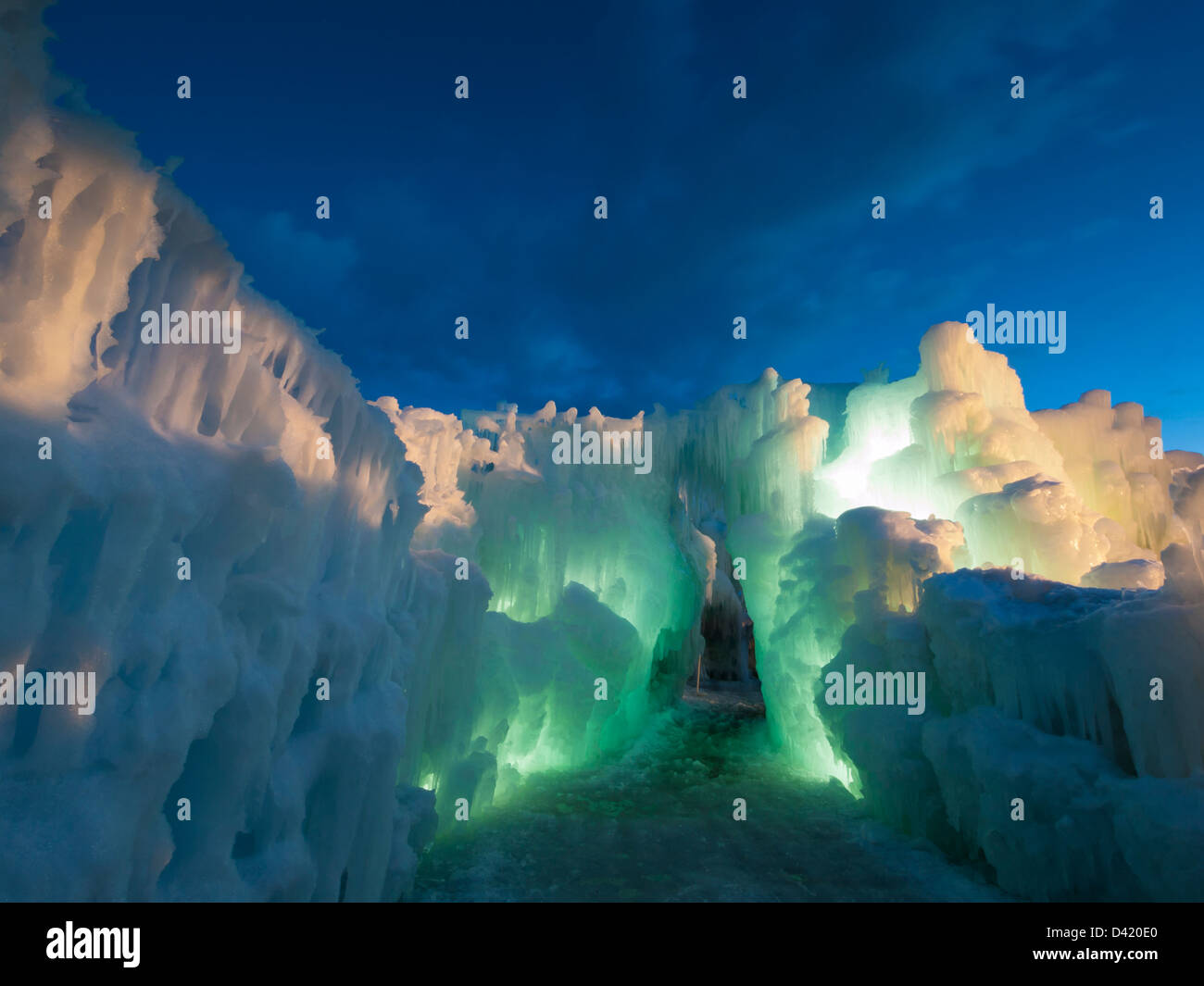 Ice Castles of Silverthorne, Colorado Stock Photo Alamy