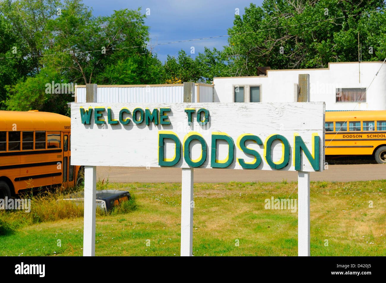 Dodson Montana US Route 2 MT Stock Photo Alamy