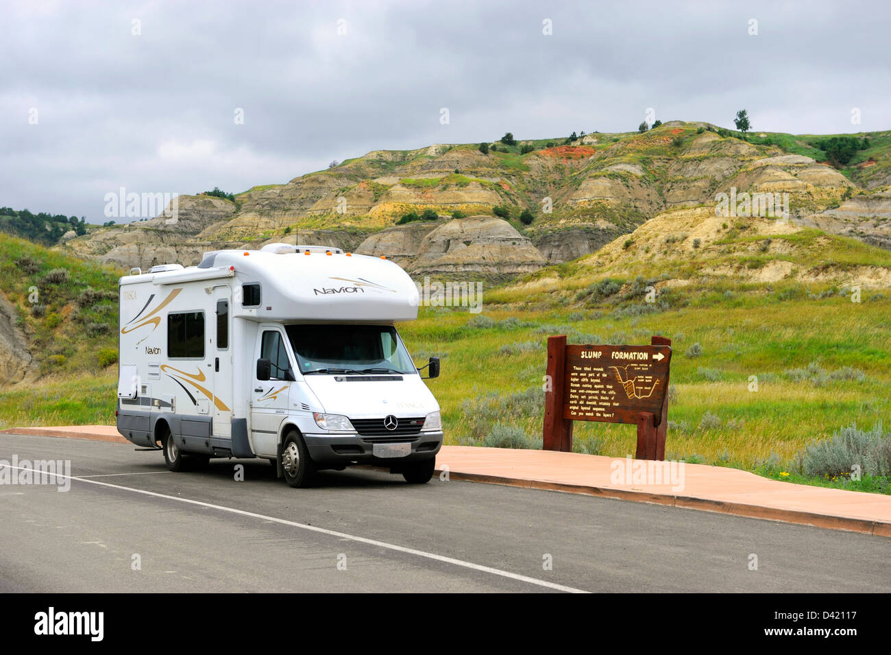 RV in Theodore Roosevelt National Park North Unit North Dakota ND US