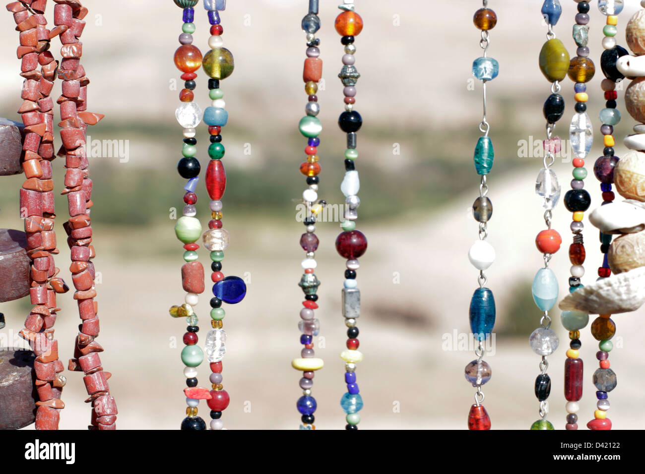 Hanging beads of Morocco Stock Photo - Alamy