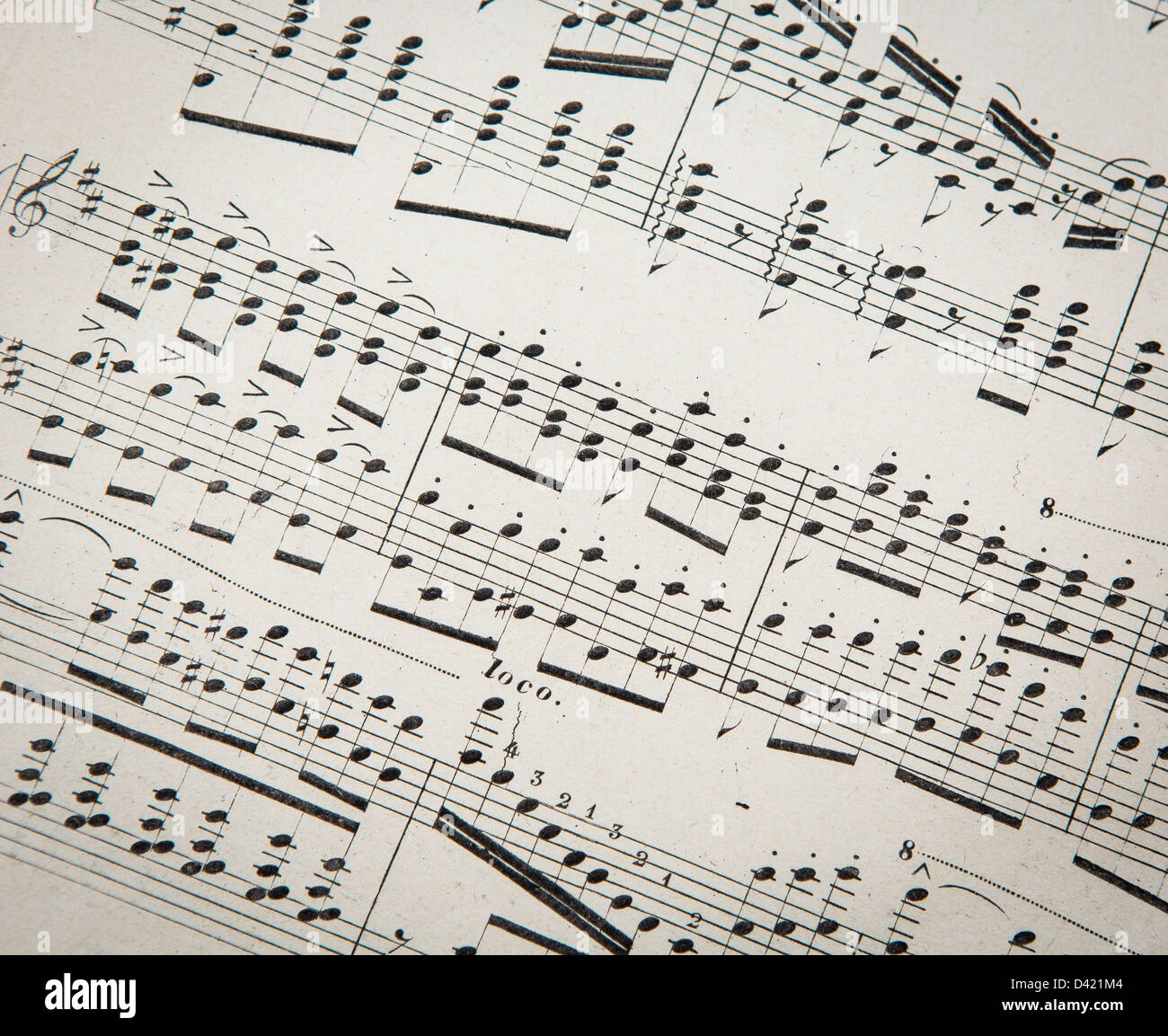 music notation Stock Photo Alamy