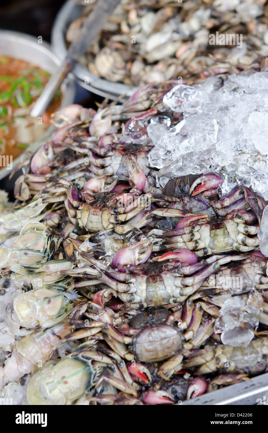 bangkok thailand seafood markets crabs for sale Stock Photo