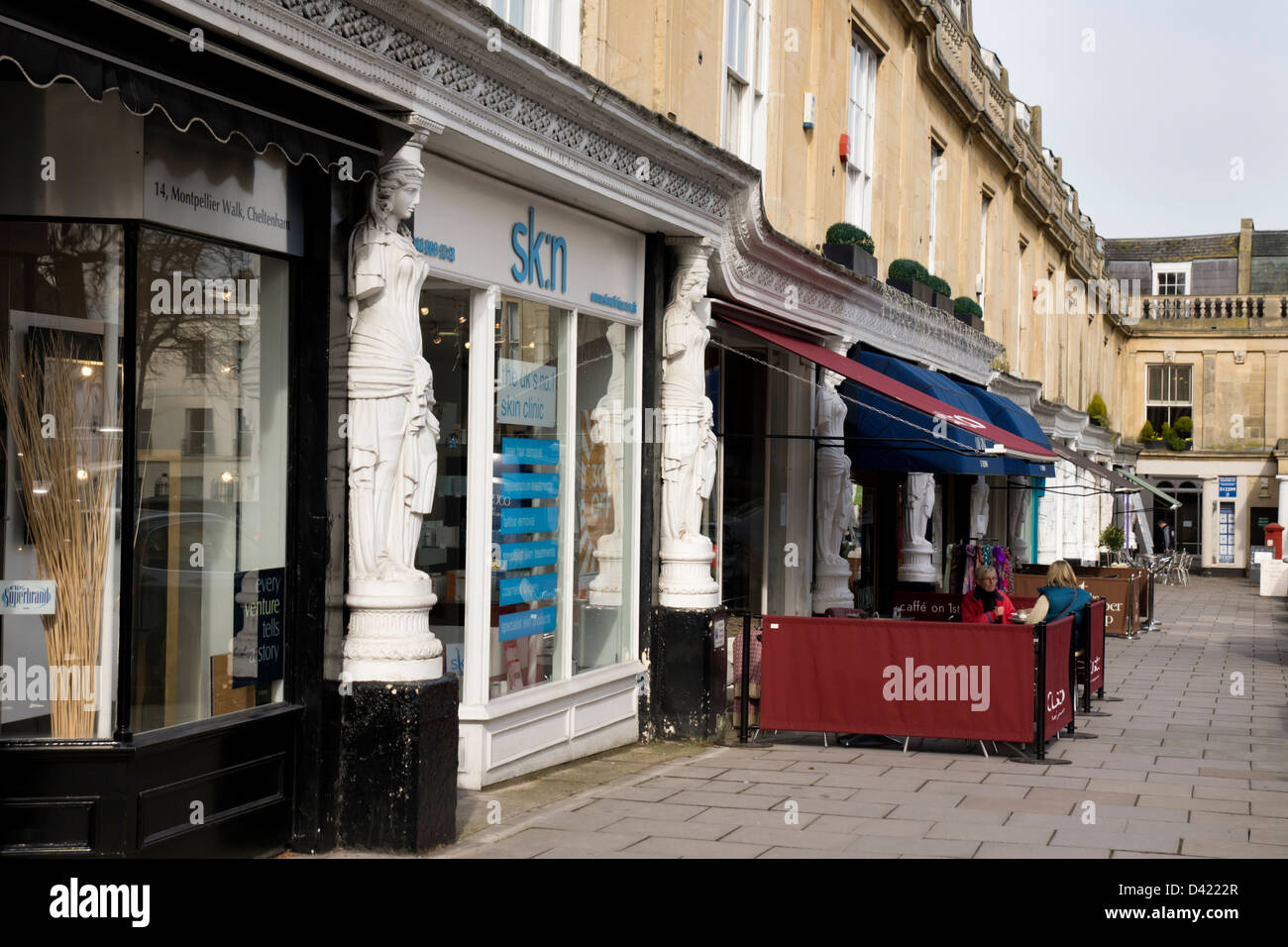 Montpellier Walk Shop fronts in Cheltenham Gloucestershire Stock Photo Alamy