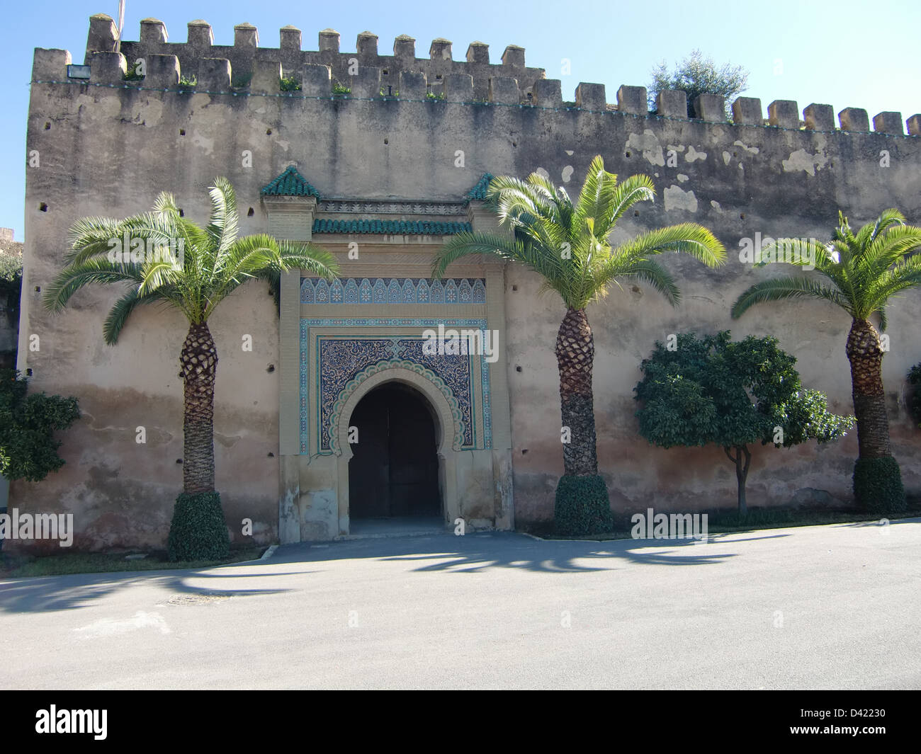Gate in Meknes (Kingdom of Morocco) Stock Photo