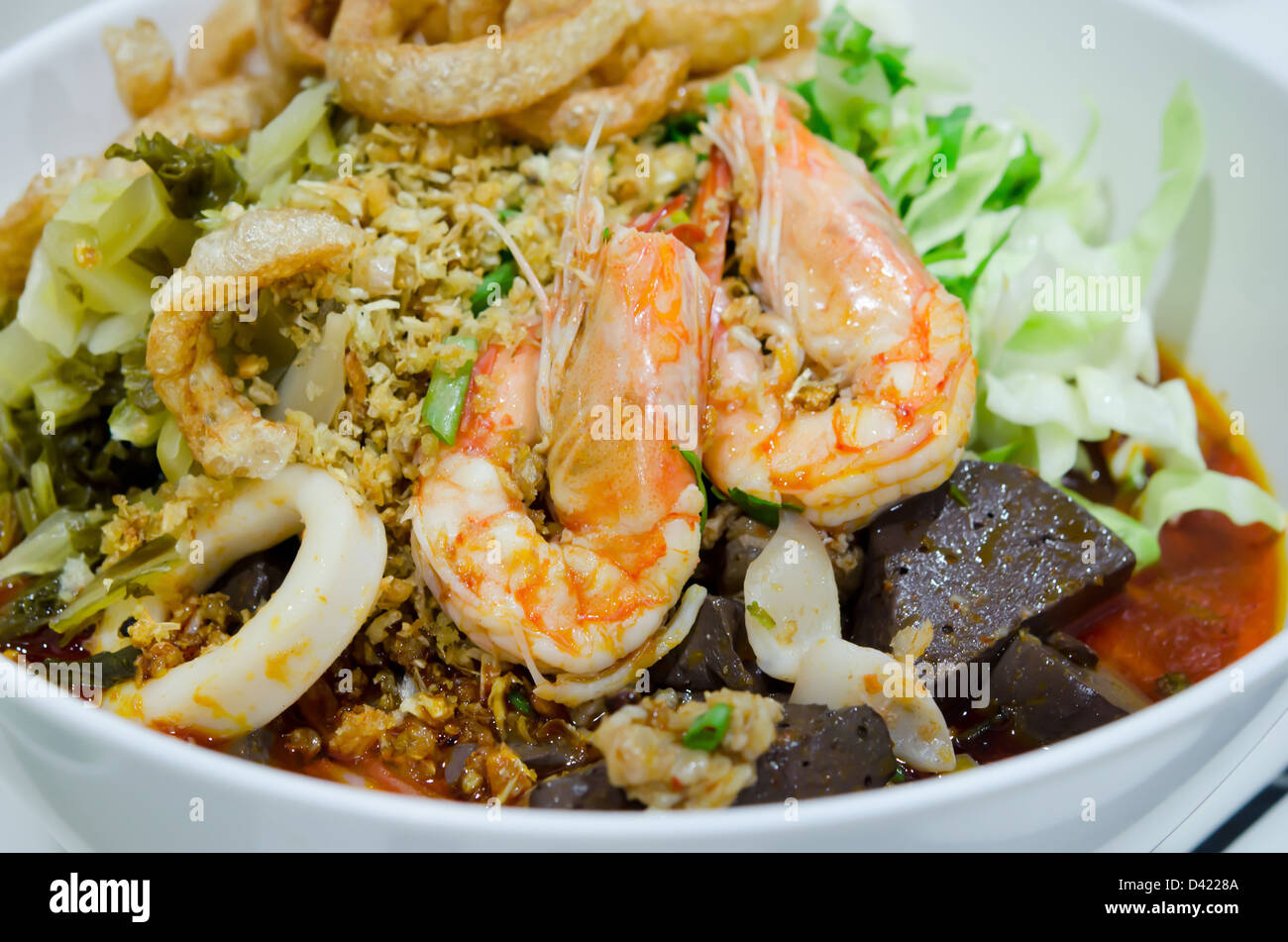 favorite food , north of Thailand , hot and spicy. rice noodles with