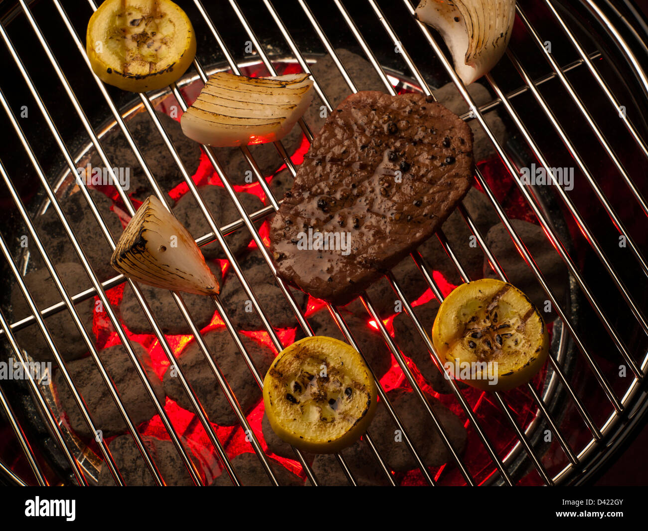 Vegetables on griddle hi-res stock photography and images - Alamy