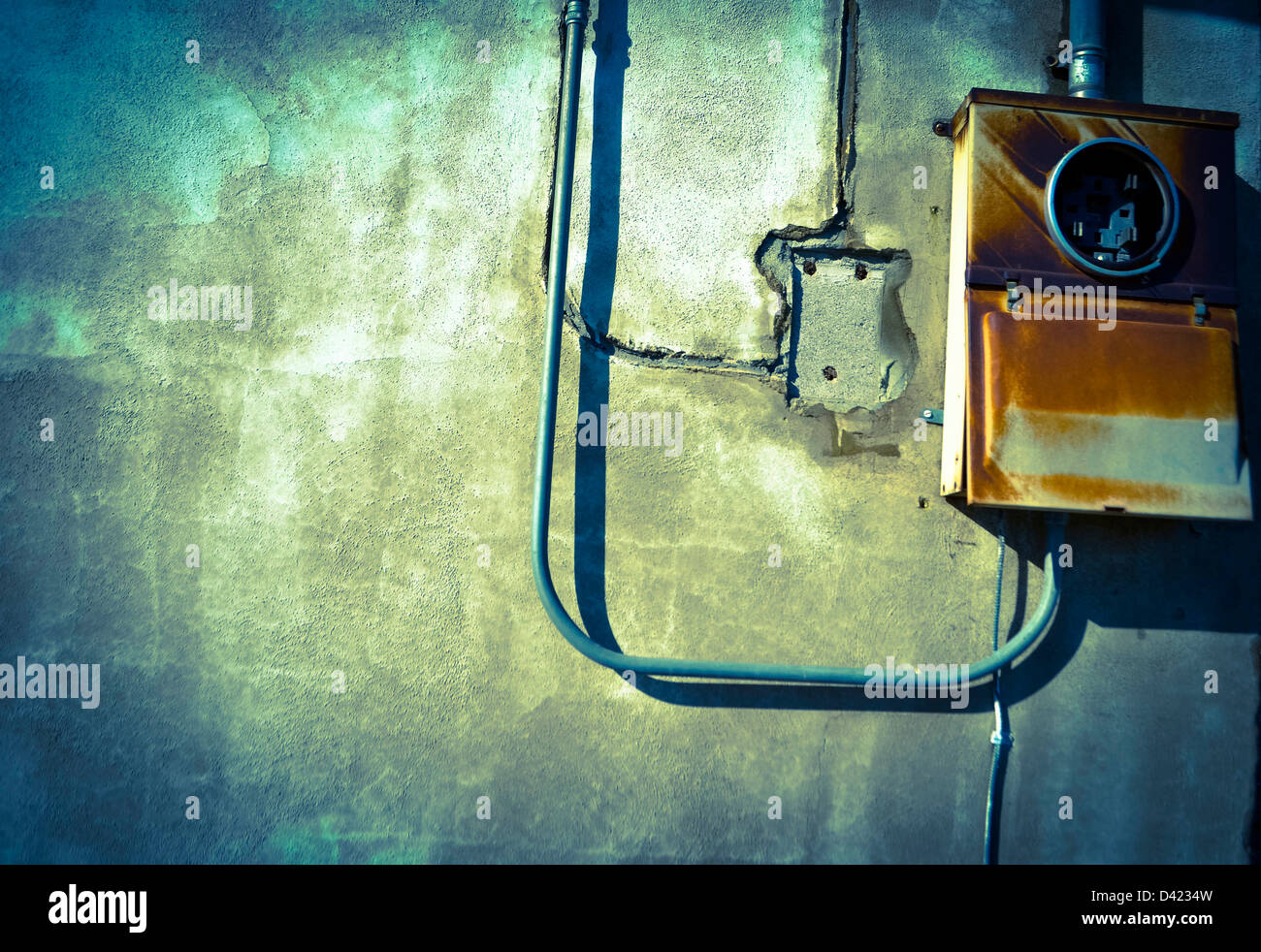 vintage electricity box Stock Photo - Alamy