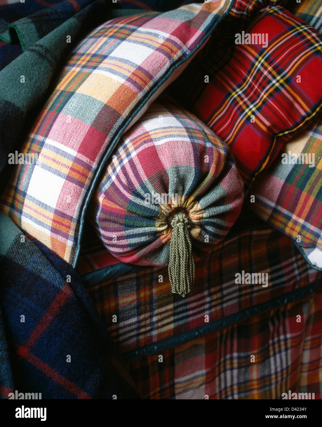 Tartan cushions hires stock photography and images Alamy