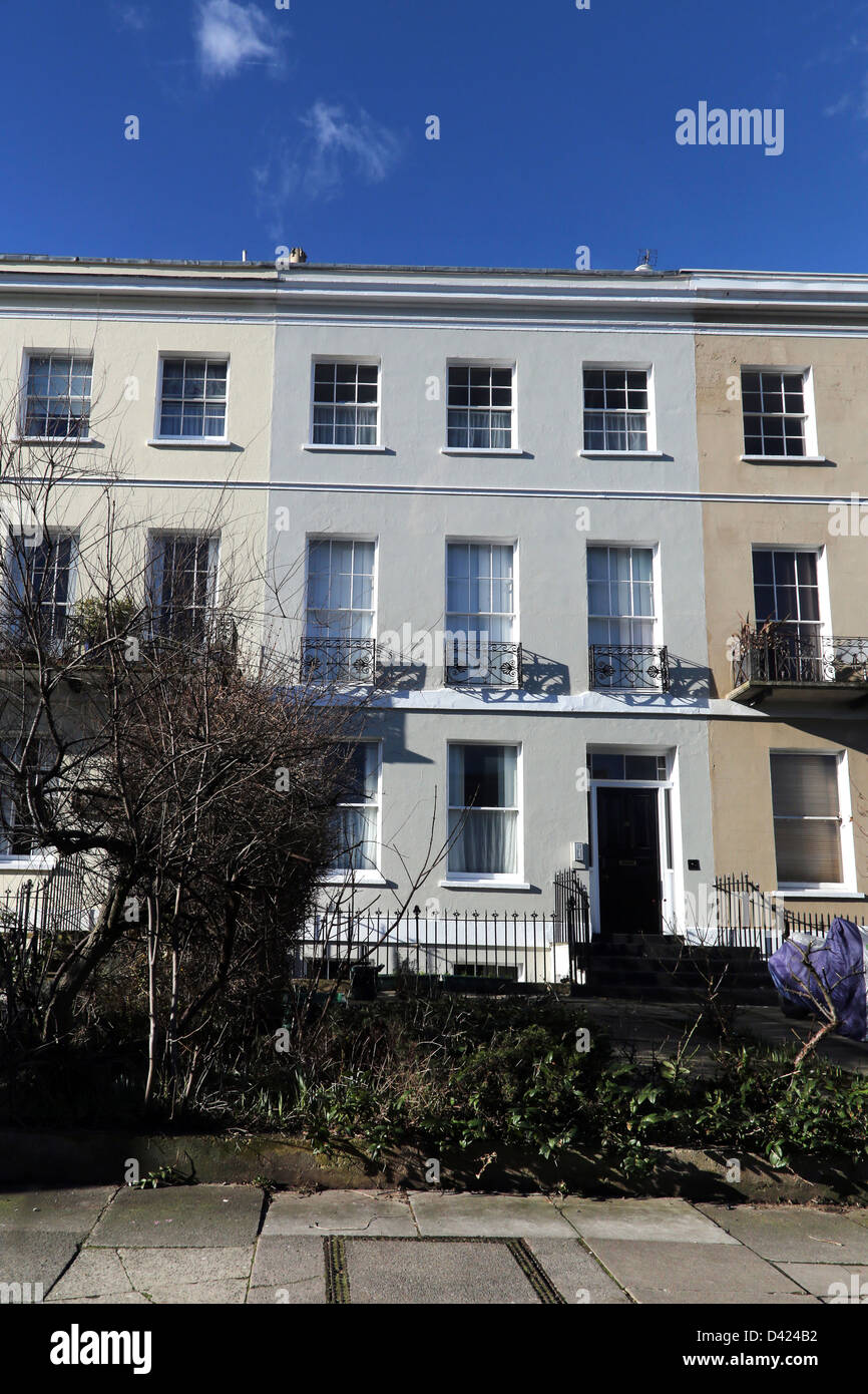 Terraced Houses Cheltenham Gloucestershire England Stock Photo Alamy