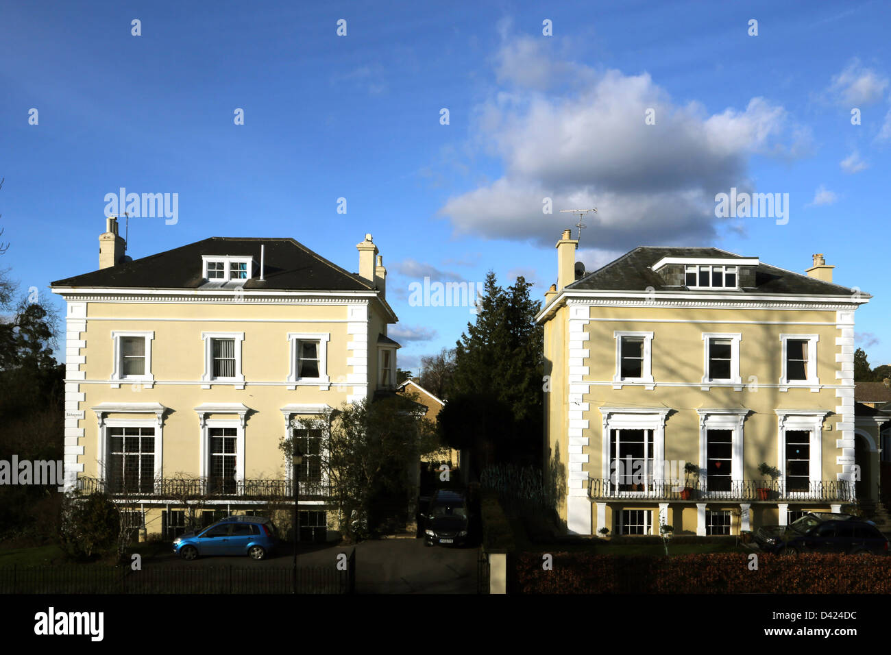 Houses Cheltenham Gloucestershire England Stock Photo Alamy