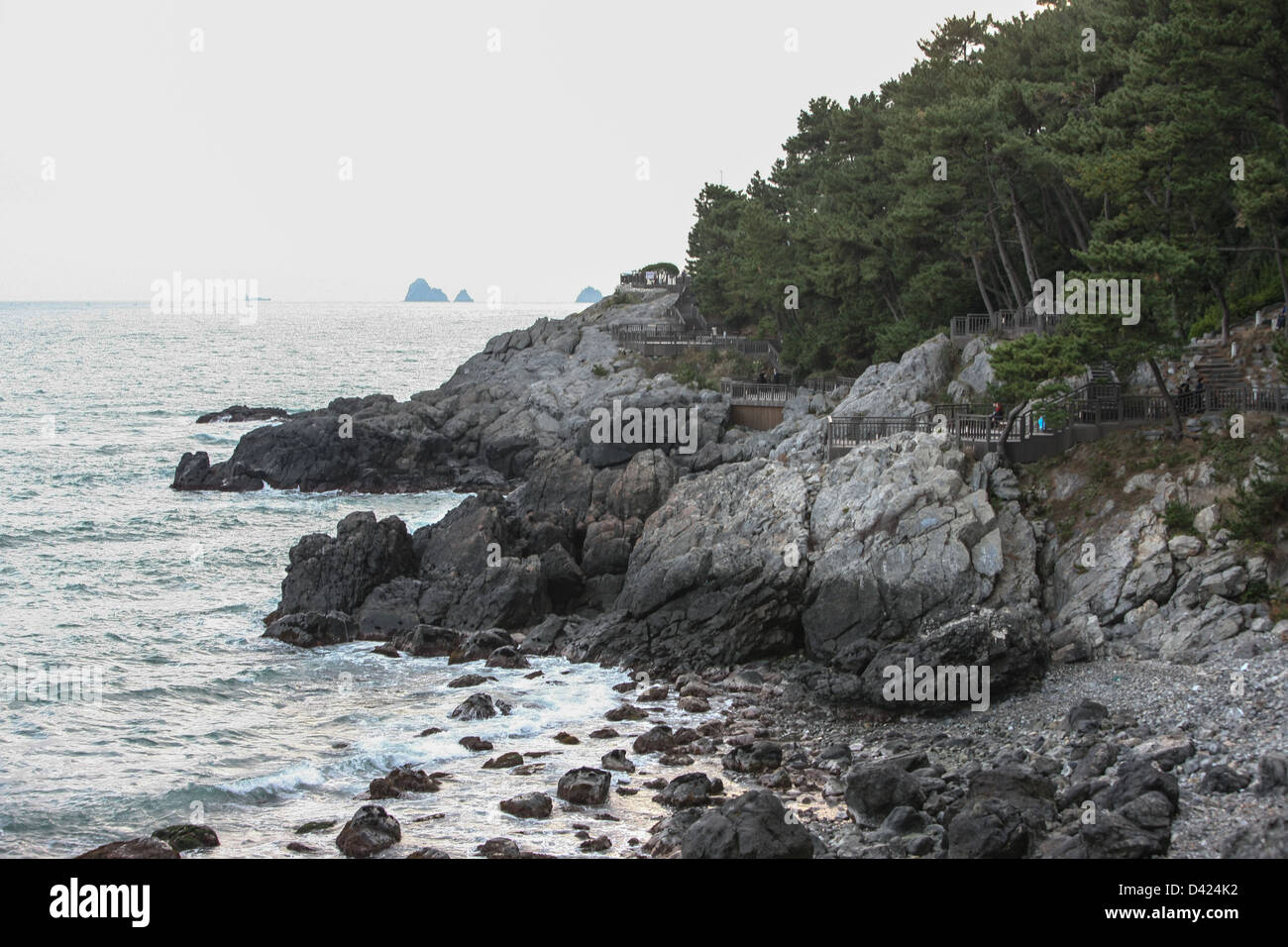 Cliffs in Busan, South Korea Stock Photo - Alamy