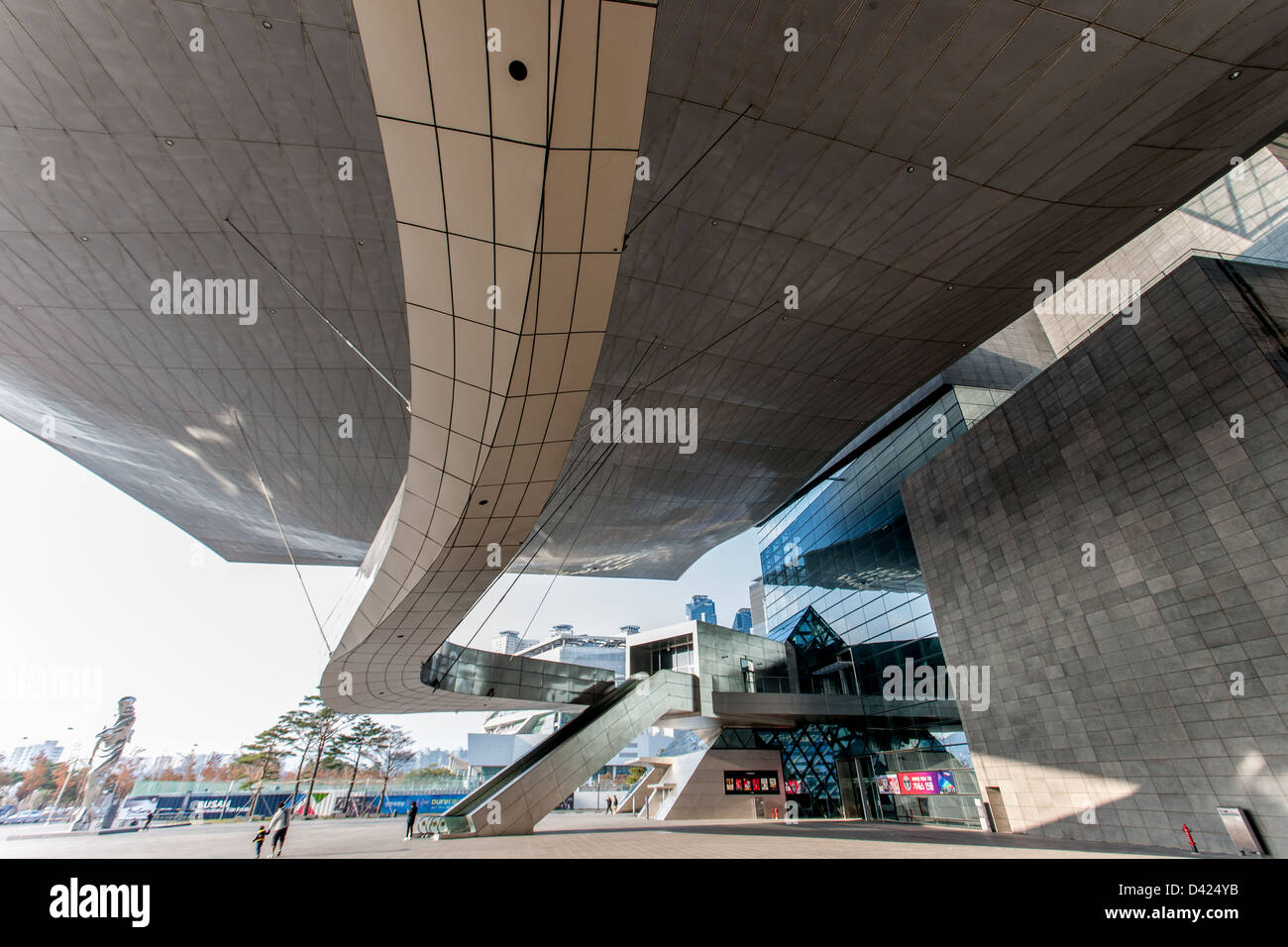 Busan Cinema Center called Dureraum - modern architecture in Asia Stock Photo