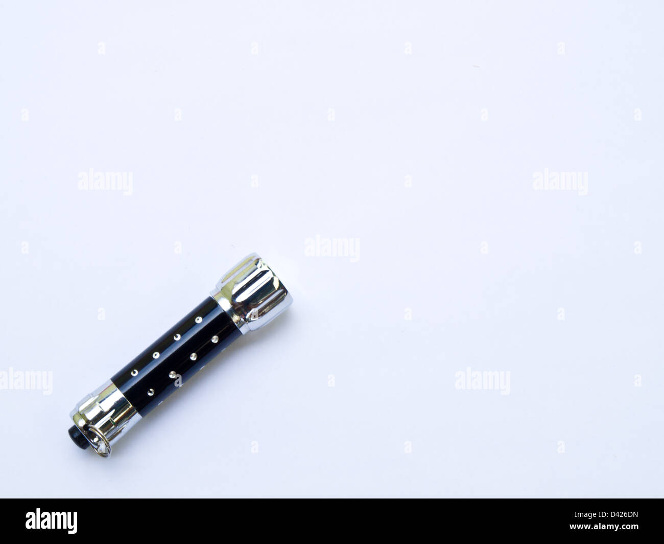 Pocket Flashlight isolated on white background Stock Photo - Alamy