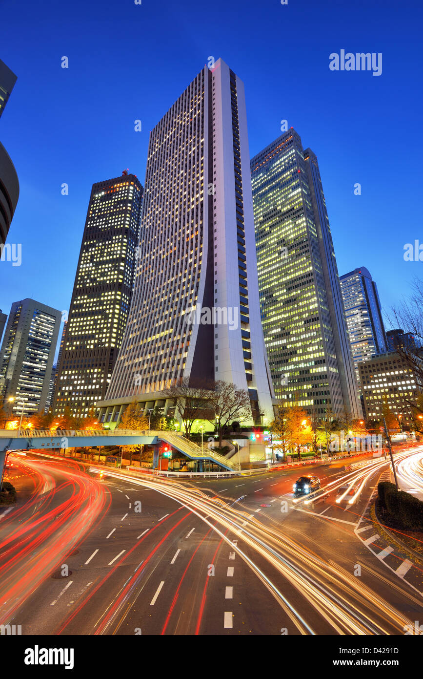 Office buildings in Shinjuku, Tokyo, Japan. Stock Photo