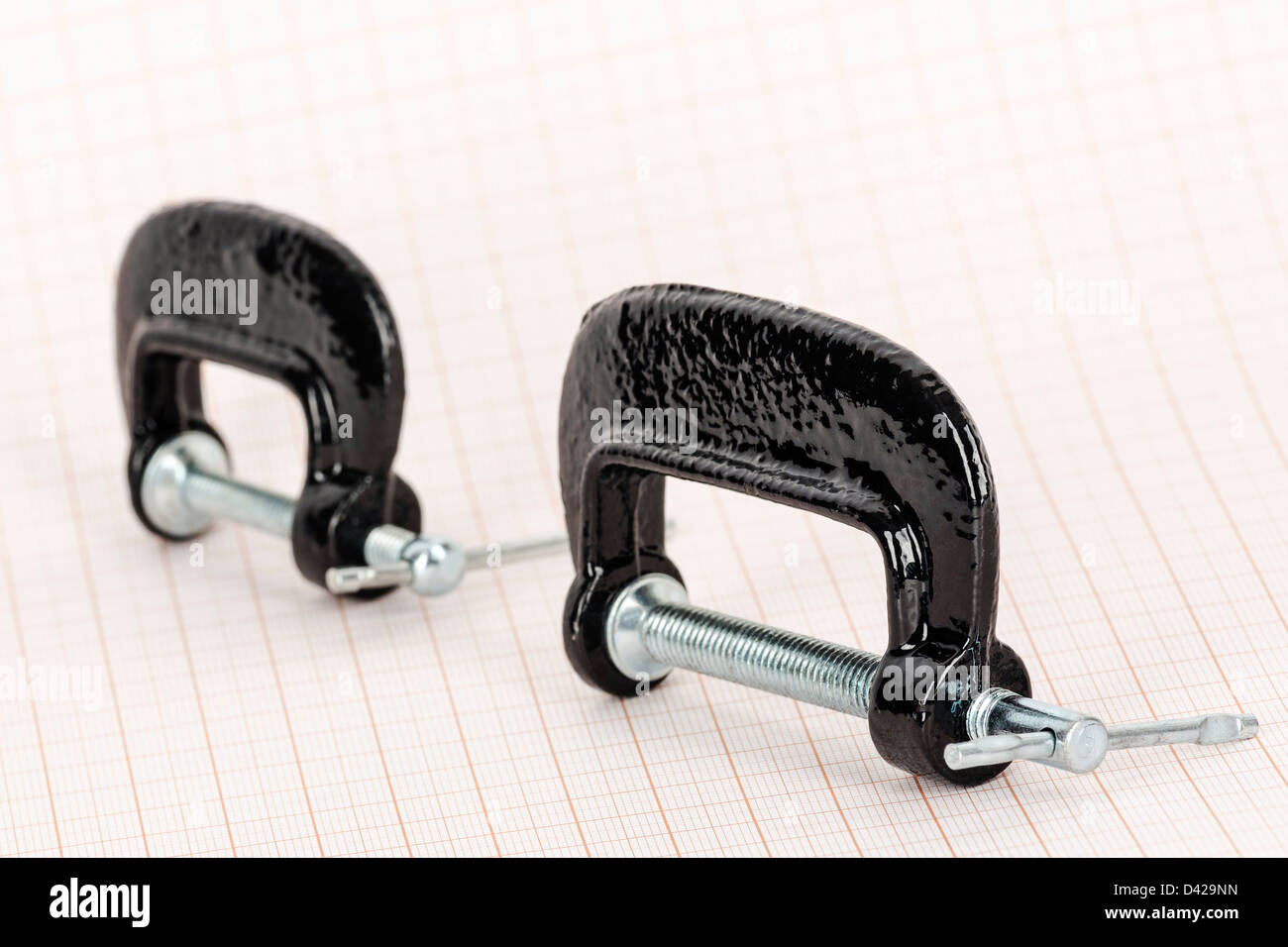 Small hand vise cclamps Stock Photo Alamy