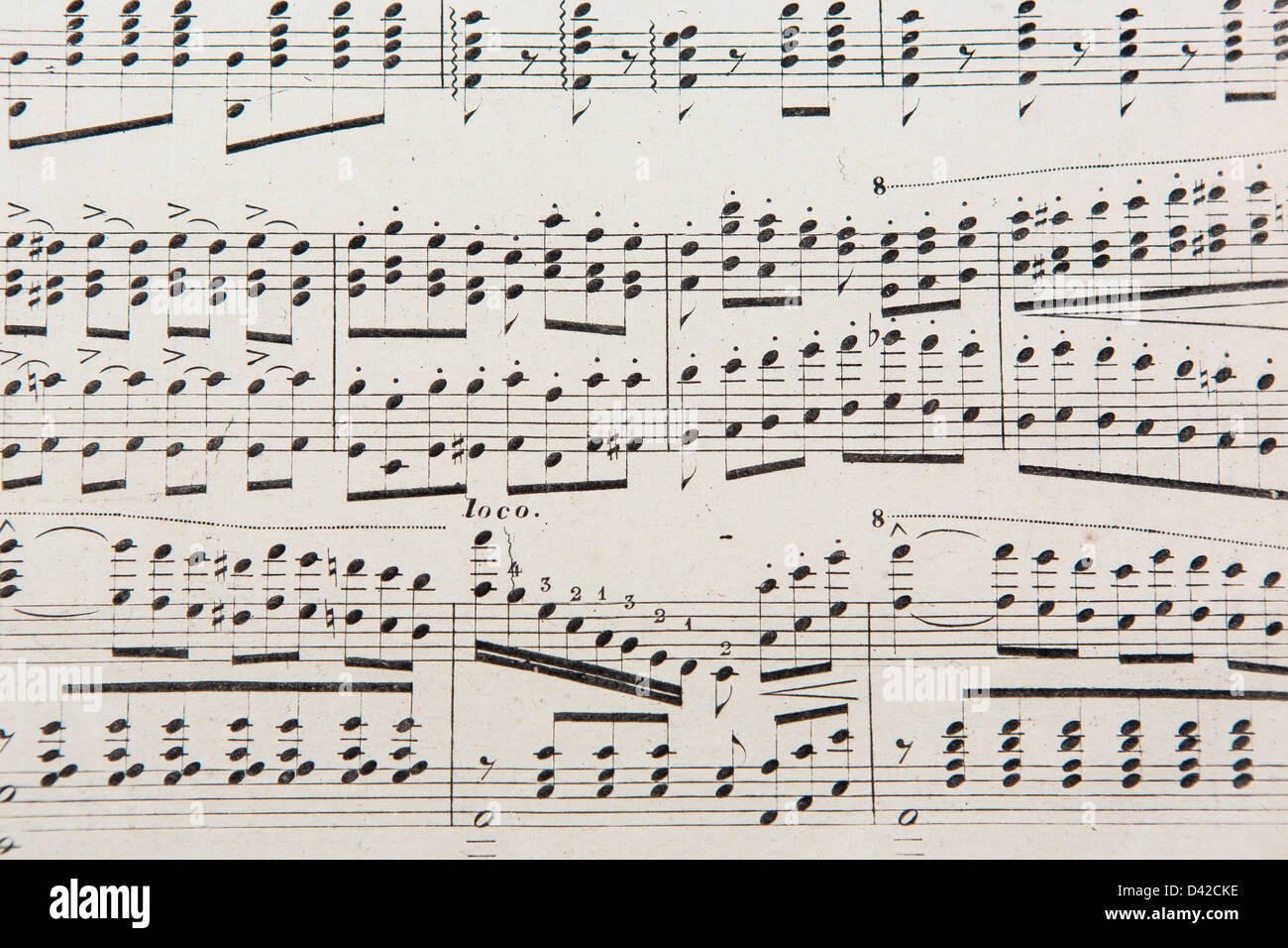 music notation Stock Photo