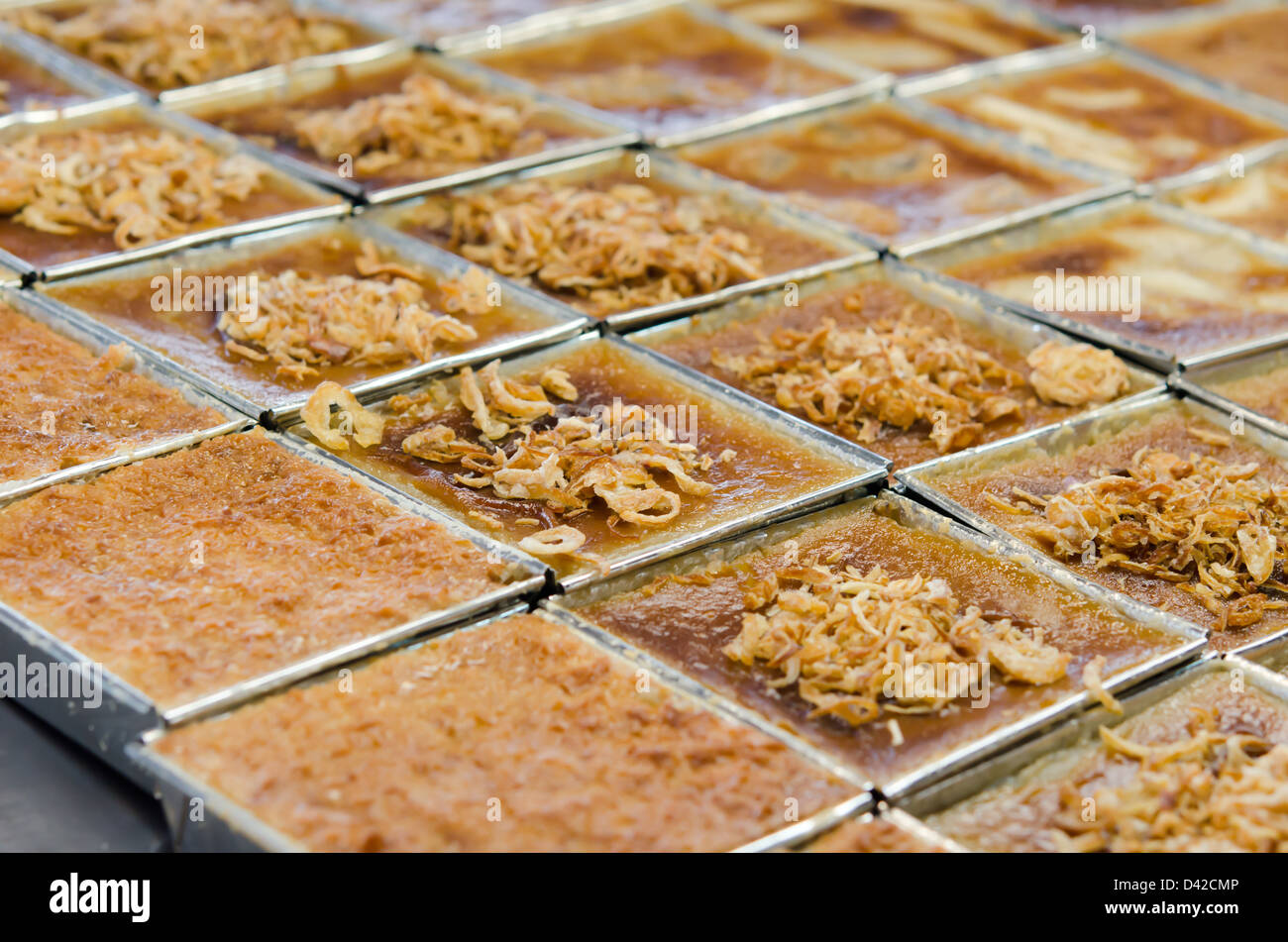 Coconut custard made from eggs and coconut milk Stock Photo Alamy