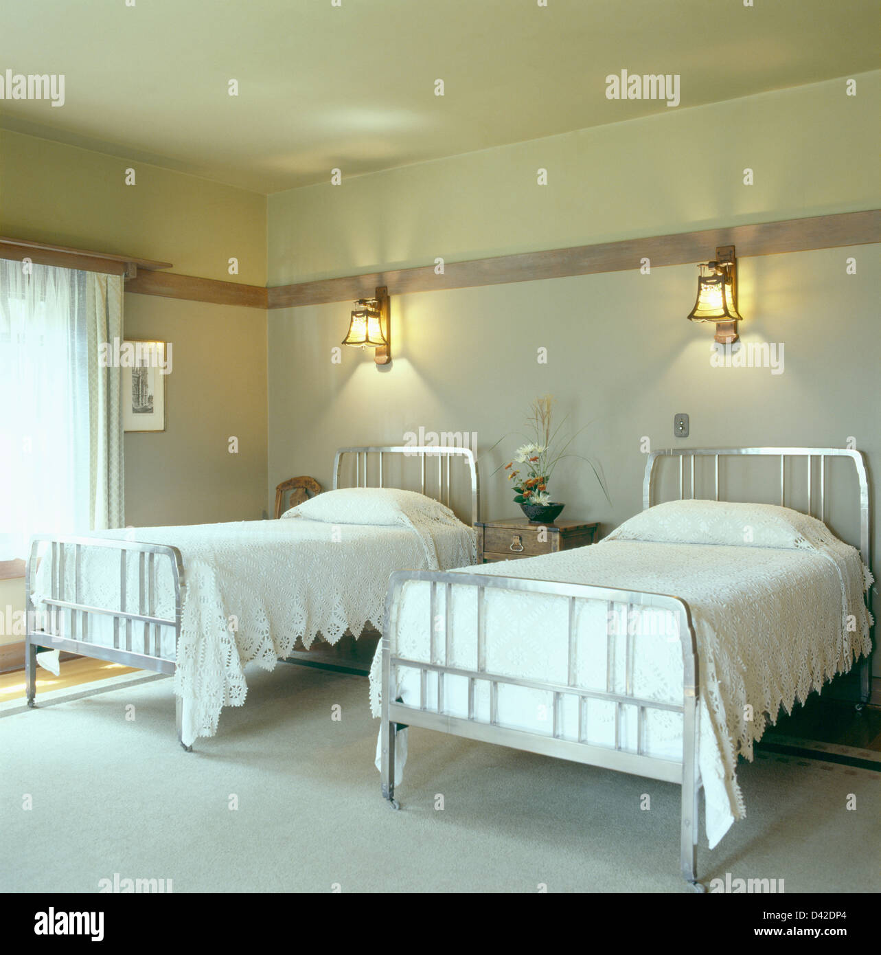 above the bed wall lights