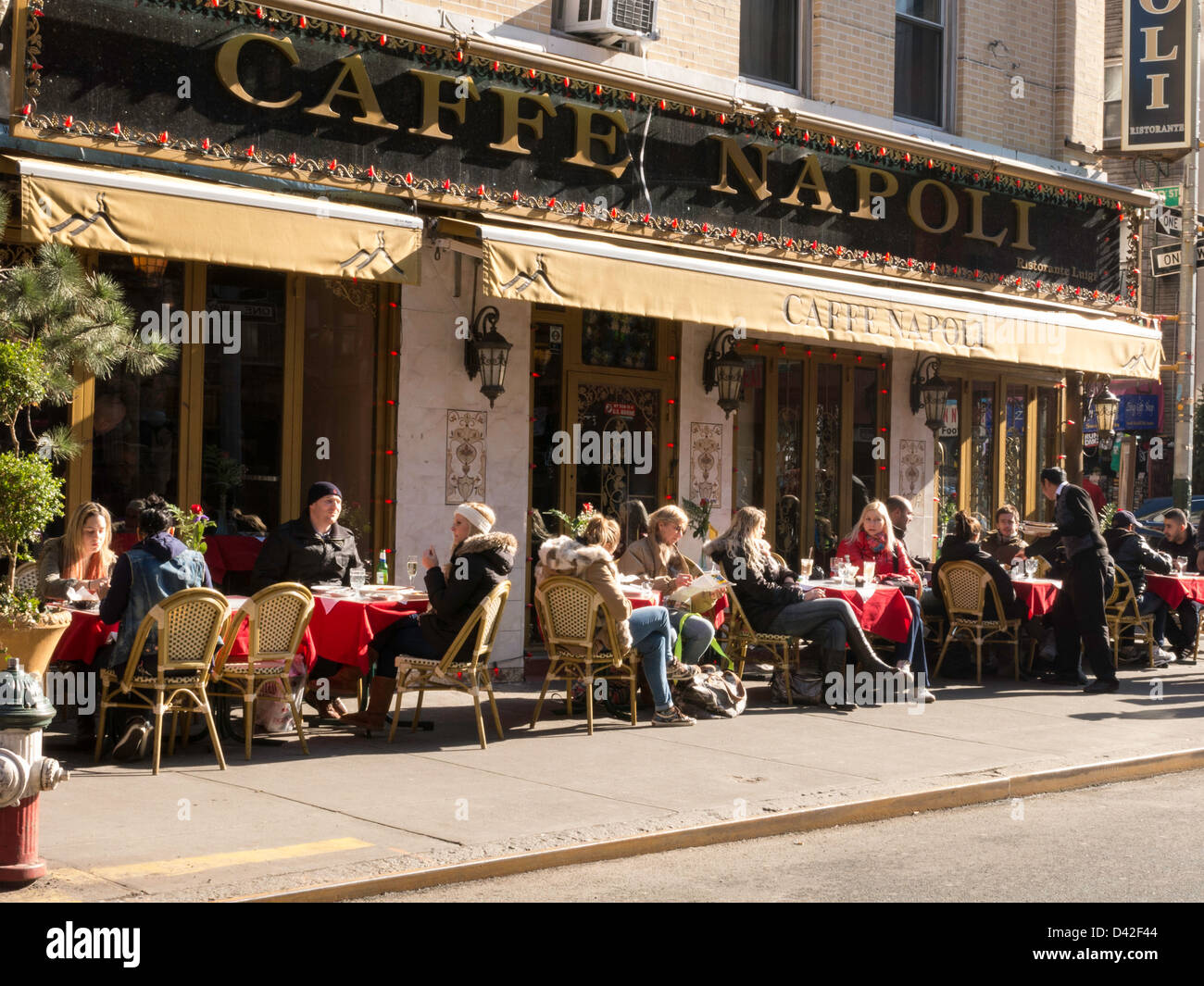 Cafe Napoli, Mulberry Street, Little Italy, NYC Stock Photo Alamy
