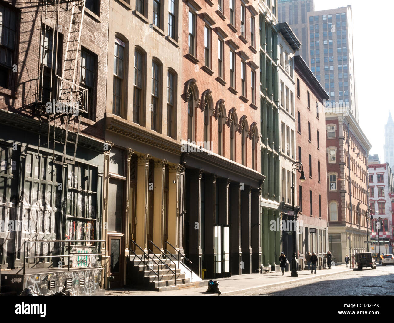 Building Facades, SoHo-Cast Iron Historic District, NYC Stock Photo - Alamy