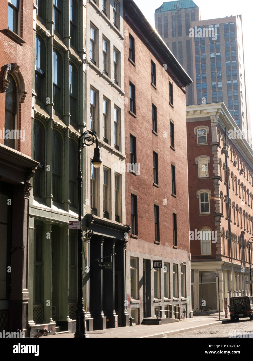 Building Facades, SoHoCast Iron Historic District, NYC Stock Photo Alamy