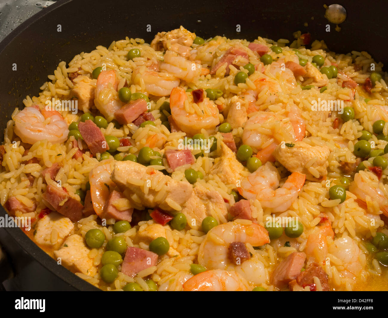 Spanish Paella, Rice Dish, Valencian Main Course Stock Photo Alamy
