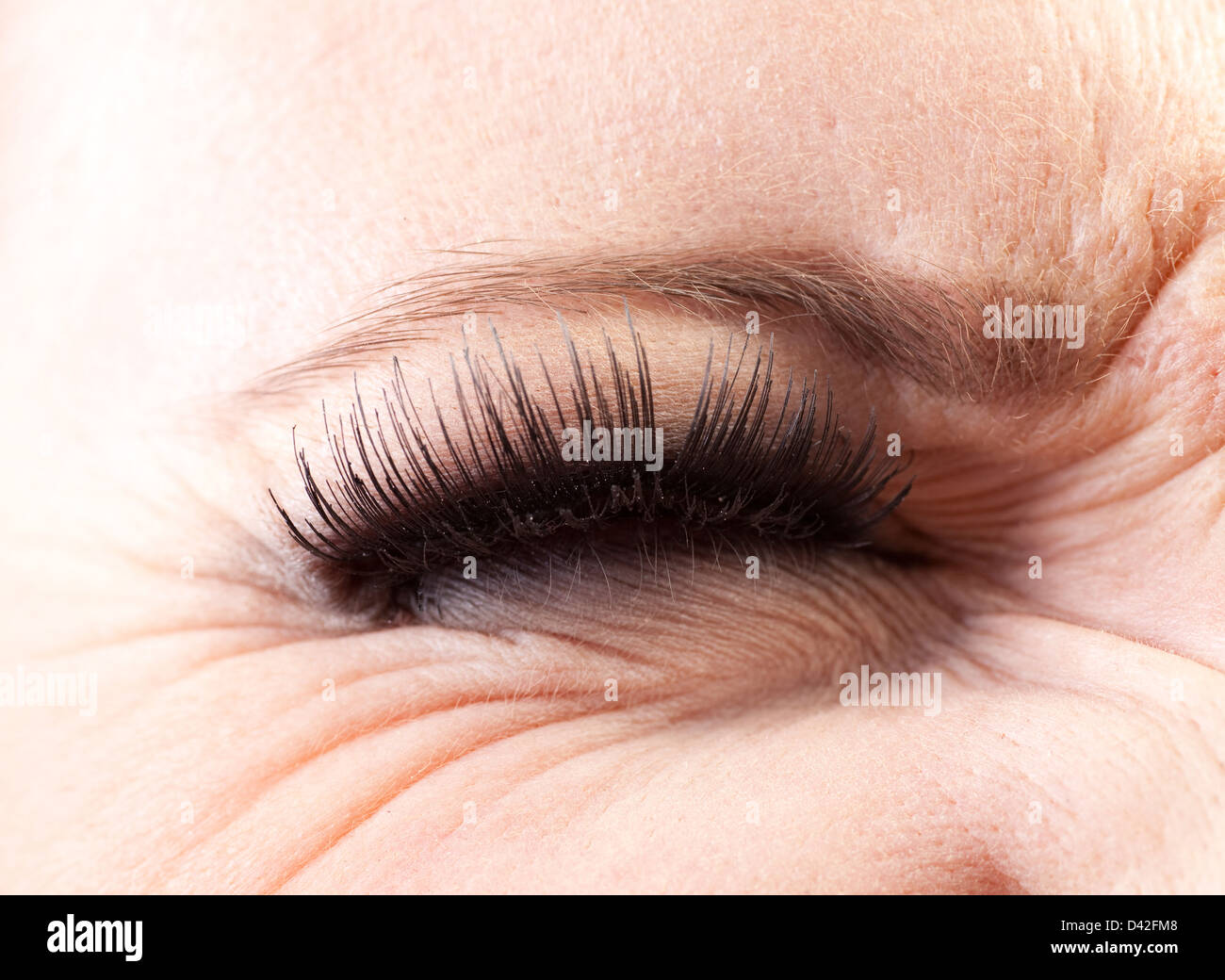 Berlin, Germany, the squinting eye of a woman Stock Photo Alamy