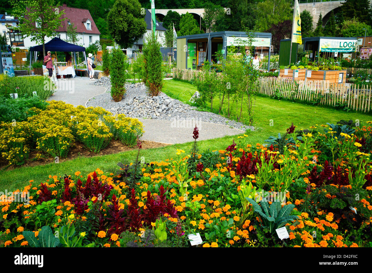 Landesgartenschau Garden Show Nagold BadenWuerttemberg Germany Stock