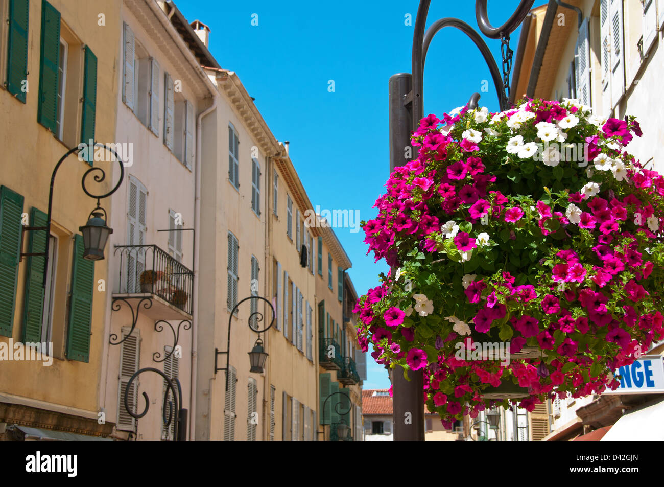 Coastal town of Antibes Cote d'Azur, Provence France Stock Photo
