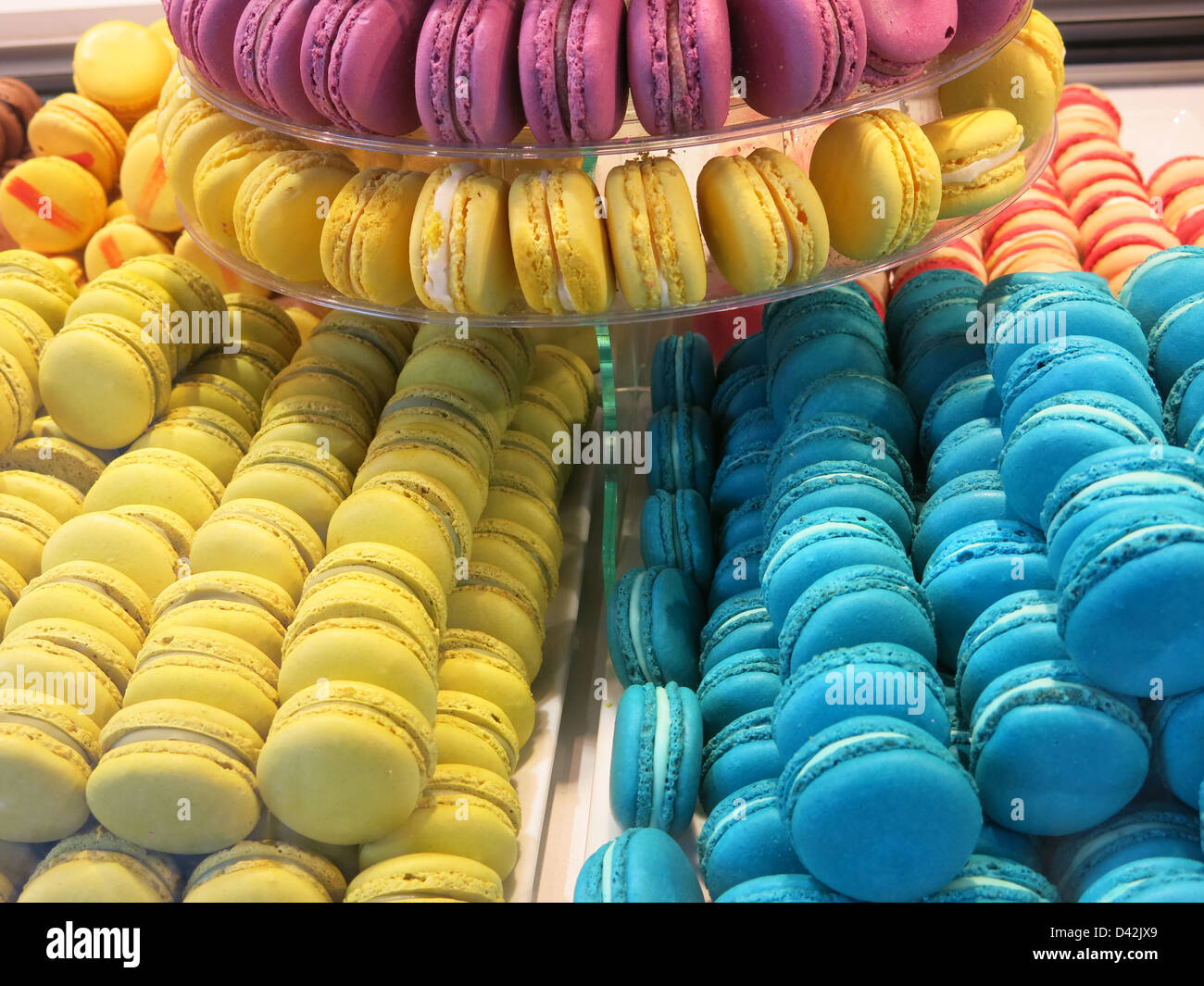 Colourful Biscuits in Chamonix, France, December 2012 Stock Photo
