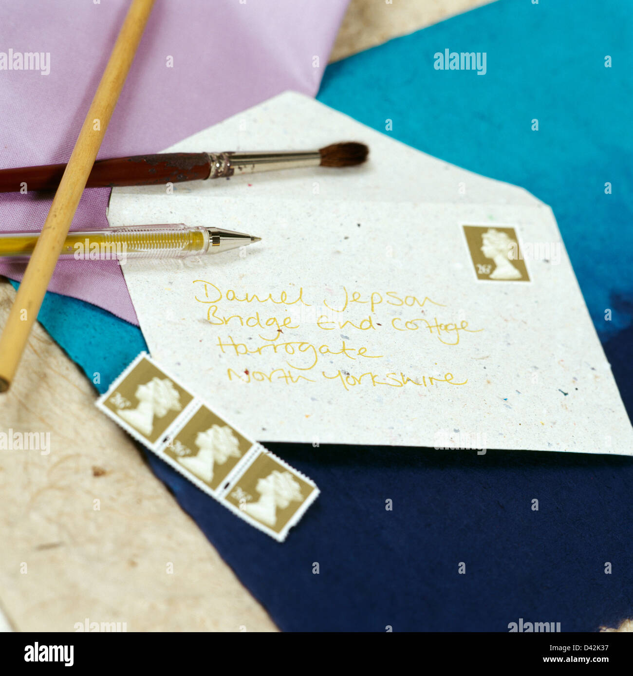 Envelope with stamps hires stock photography and images Alamy