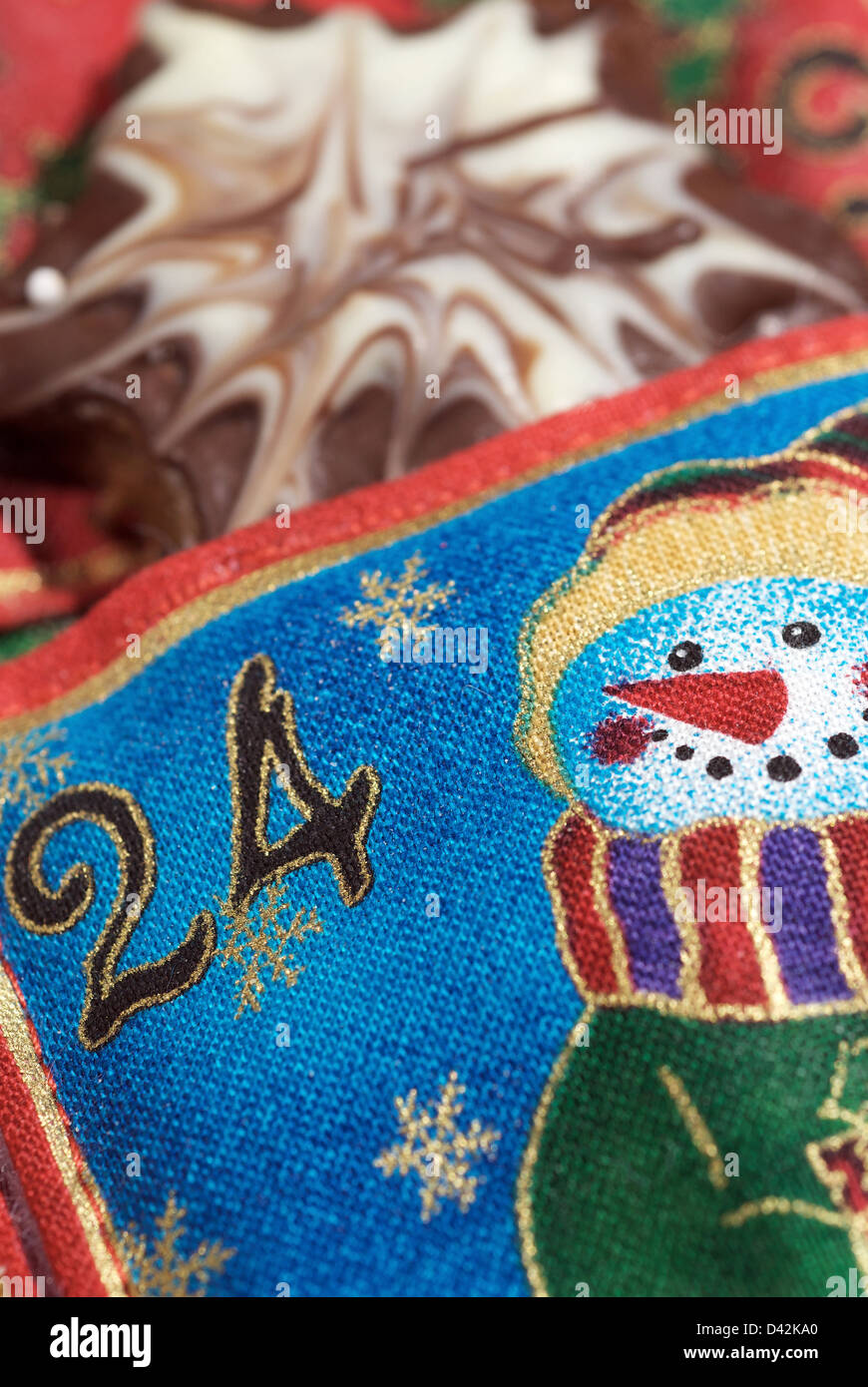 Berlin, Germany, the last field of an advent calendar with a Plaetzchen