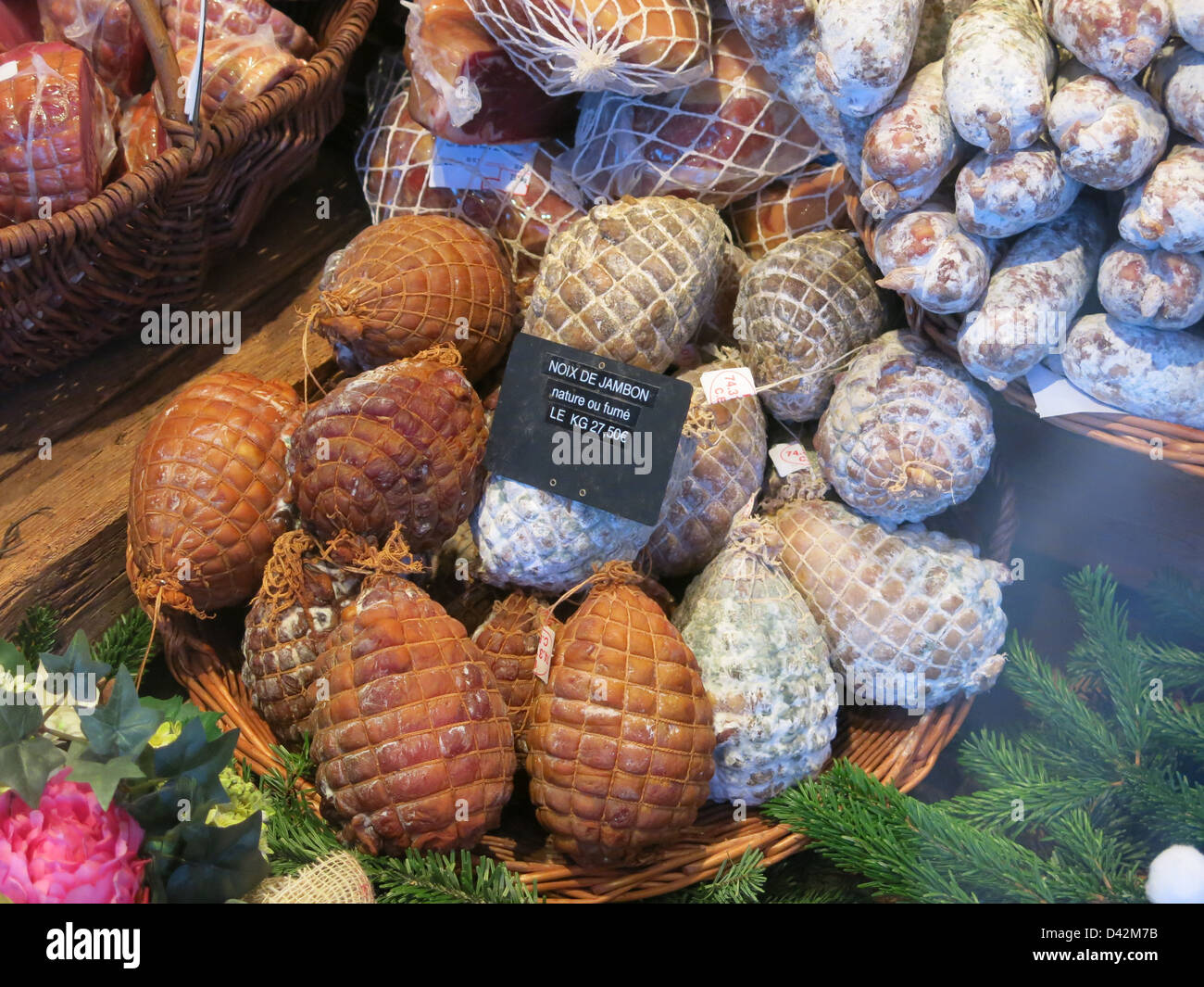 Noix de Jambon, Walnut Ham in Chamonix, France Stock Photo