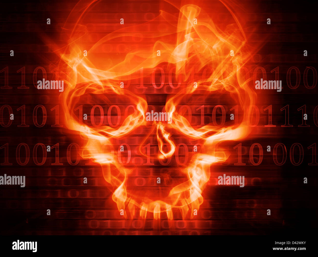 hacker attack concept background Stock Photo