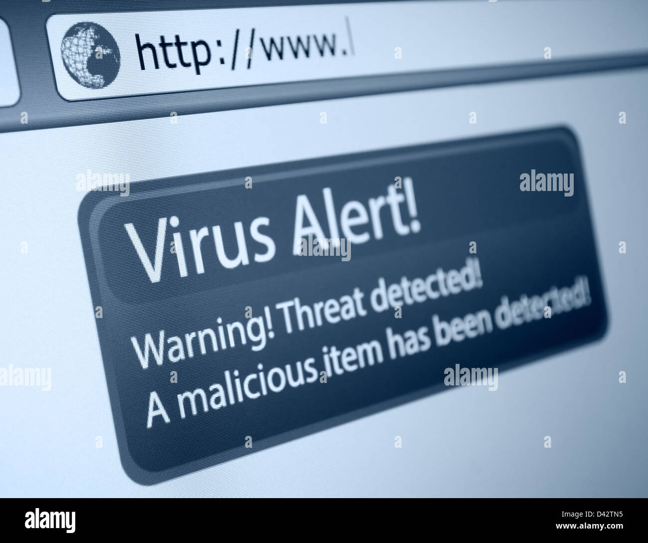 Virus detected screen hires stock photography and images Alamy