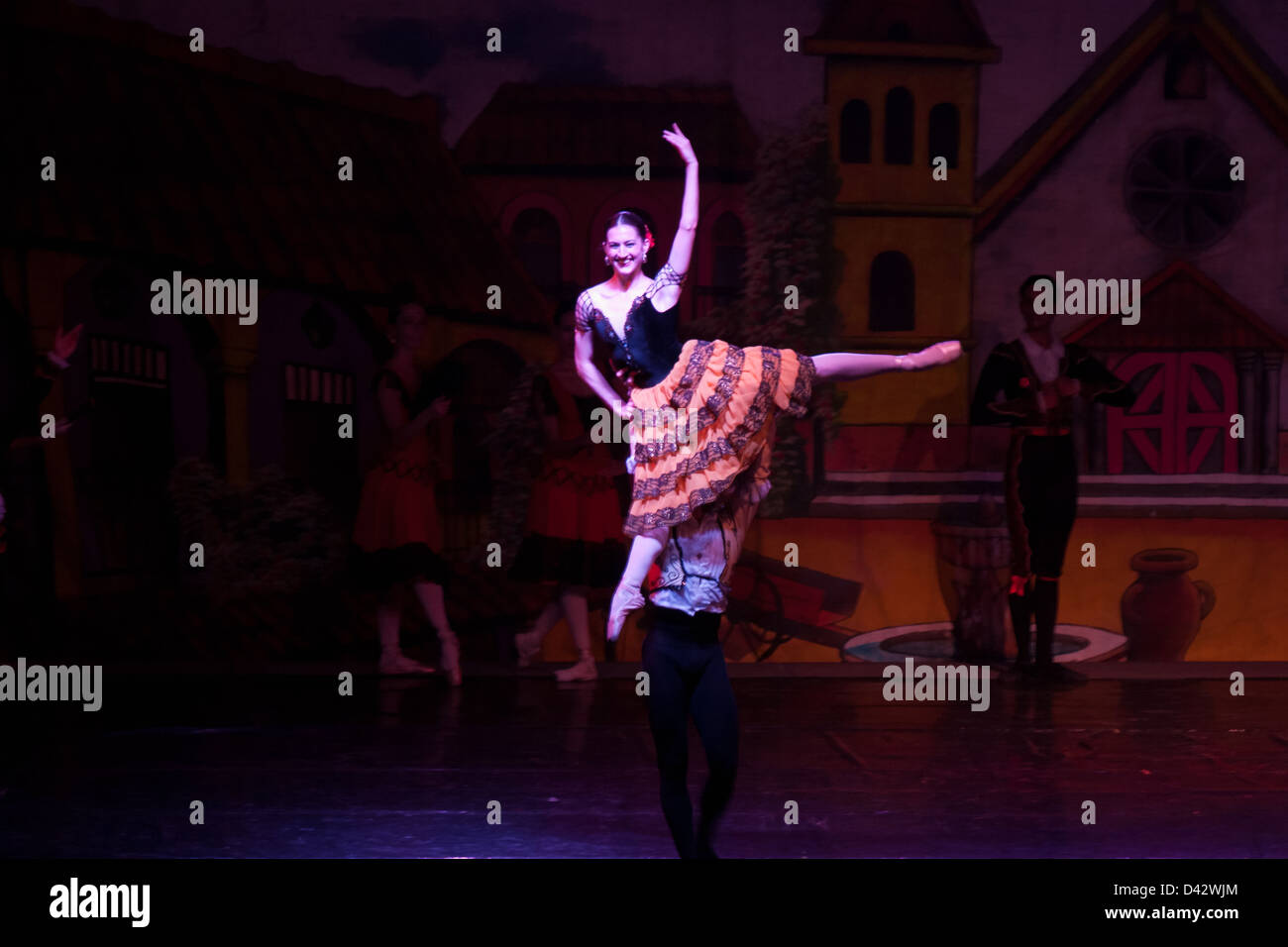 Ballet nacional de Panamá, performing El Quijote Stock Photo