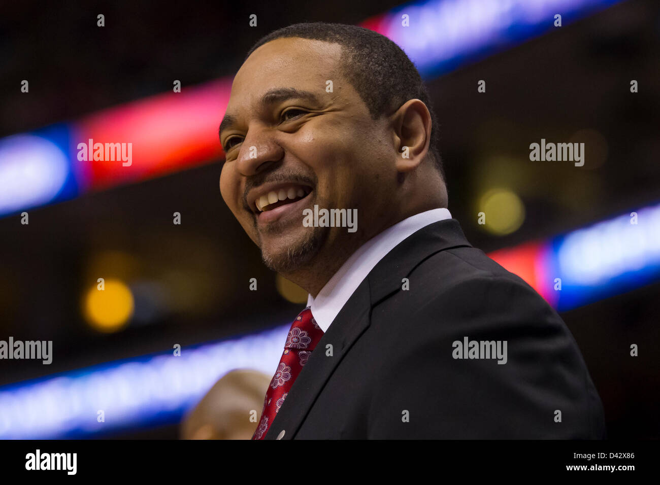 March 2, 2013 Golden State Warriors head coach Mark Jackson has a