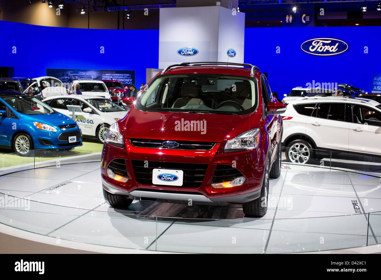 A 2013 Ford Escape on display at the 2013 Washington, DC Auto Show. Stock Photo