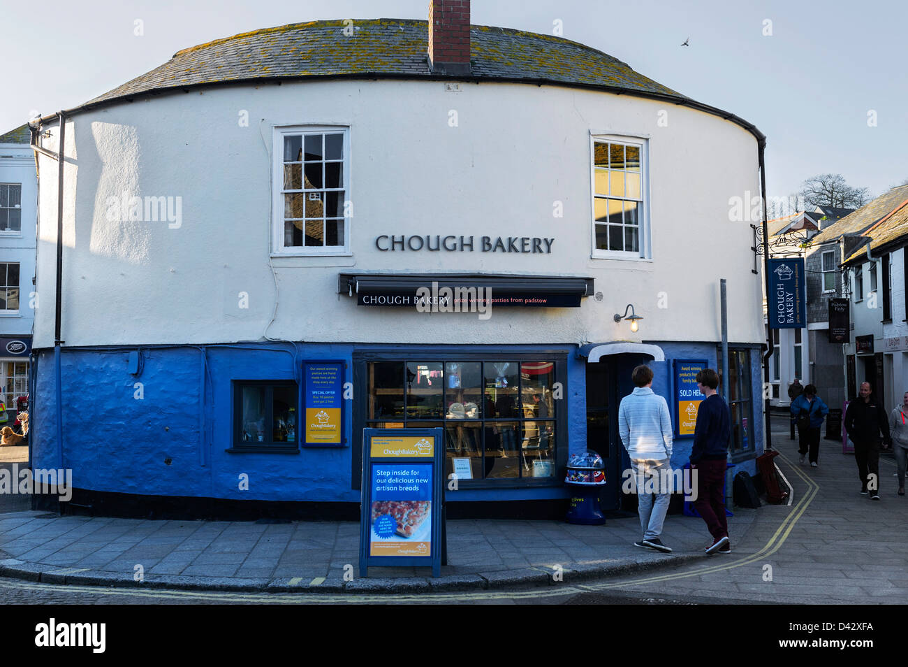 The Chough Bakery in Padstow in Cornwall. Stock Photo
