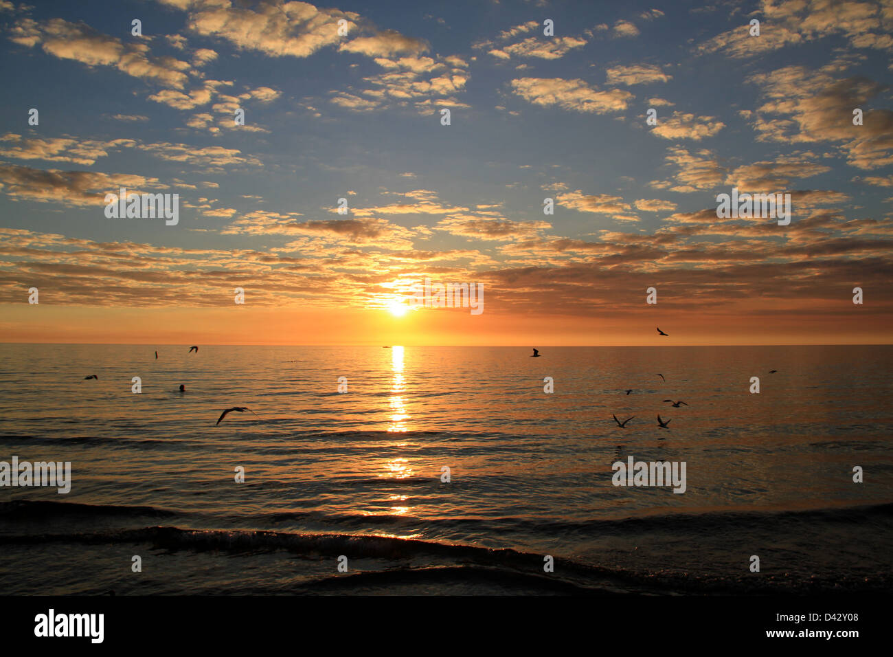 The end of a beautiful day Stock Photo