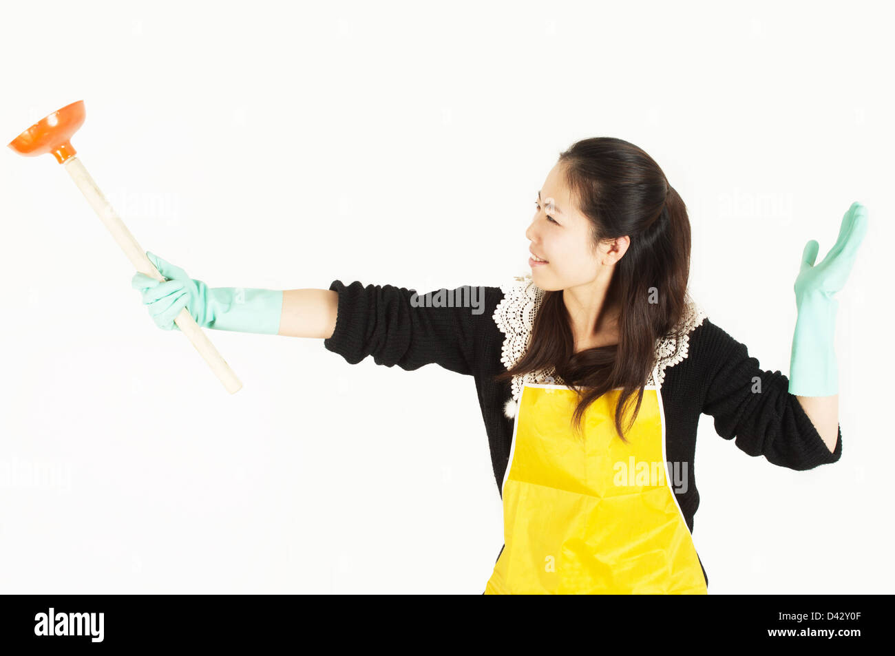 Cleaning lady dancing Cut Out Stock Images & Pictures - Alamy.